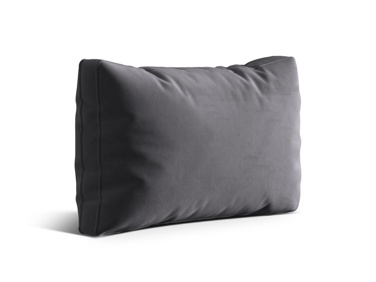 Elegantes Kemi Velour Kissen in Dunkelgrau von Cosmopolitan Design, ideal für stilvolle Wohnräume und gemütliche Akzente.