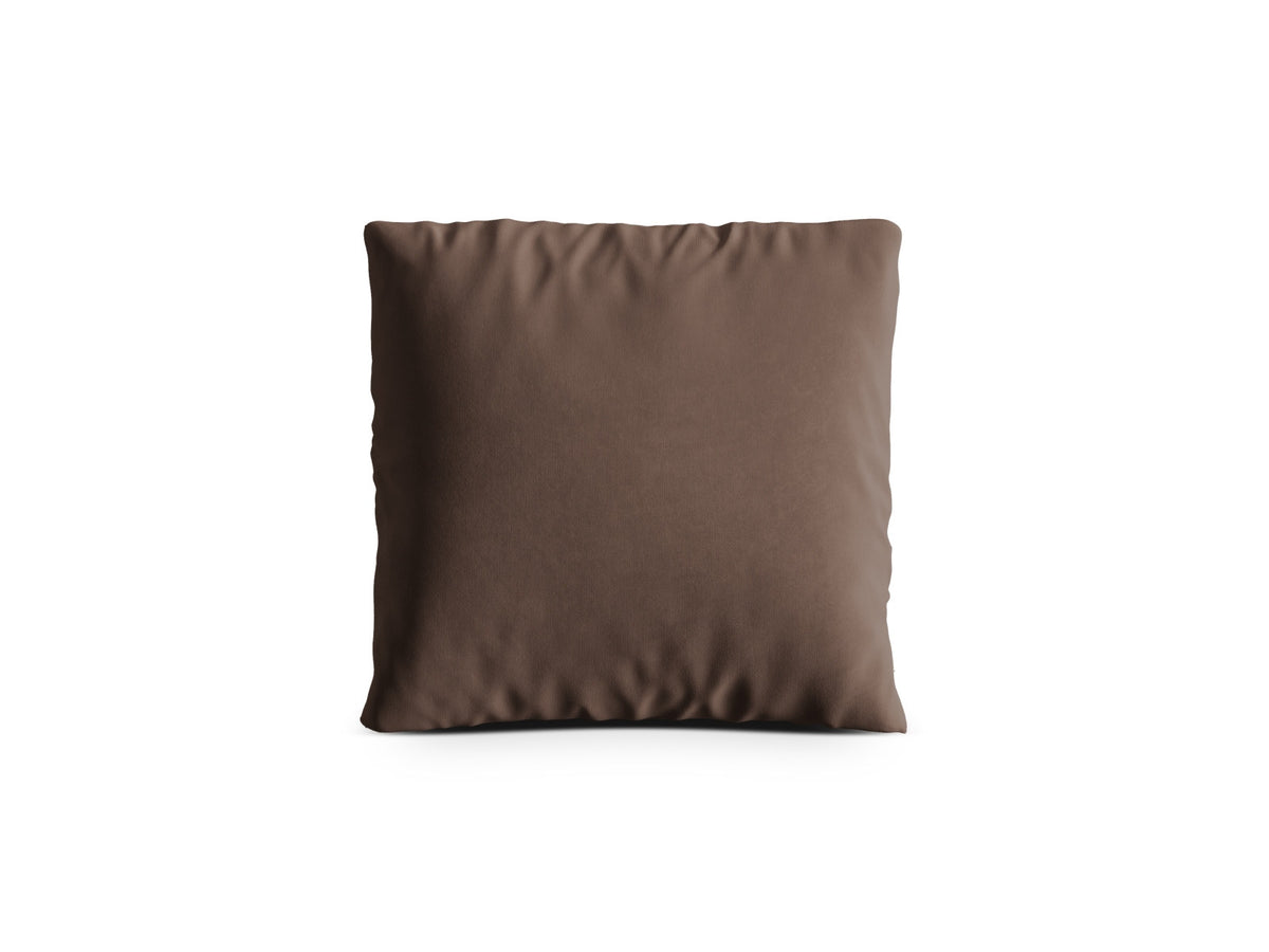 Quadratisches Samtkissen Kemi in Beige-Salvador, 45 x 18 x 45 cm, mit dichtem Samtstoff und Kern aus Massivholz und Spanplatten.