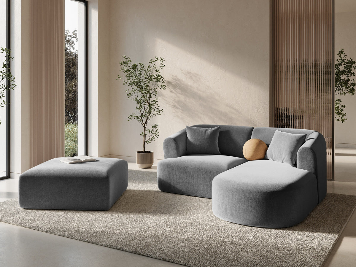 1-Sitzer Pouf Campi in Grey-Vogue präsentiert im Onlineshop von KAQTU Design AG. Pouf ist von Cosmopolitan Design