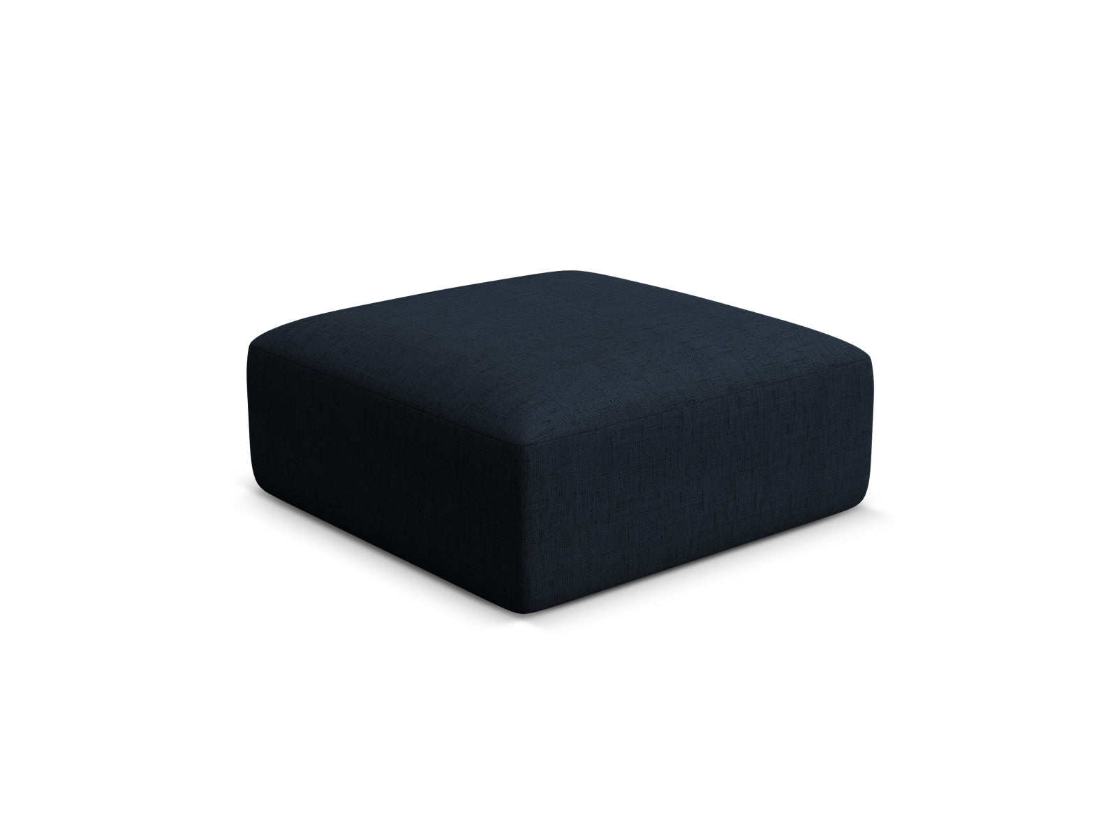 Eleganter 1-Sitzer Pouf Campi in Royal Blue-Moly, ideal für stilvolle Akzente in jedem Raum, erhältlich bei KAQTU Design AG.