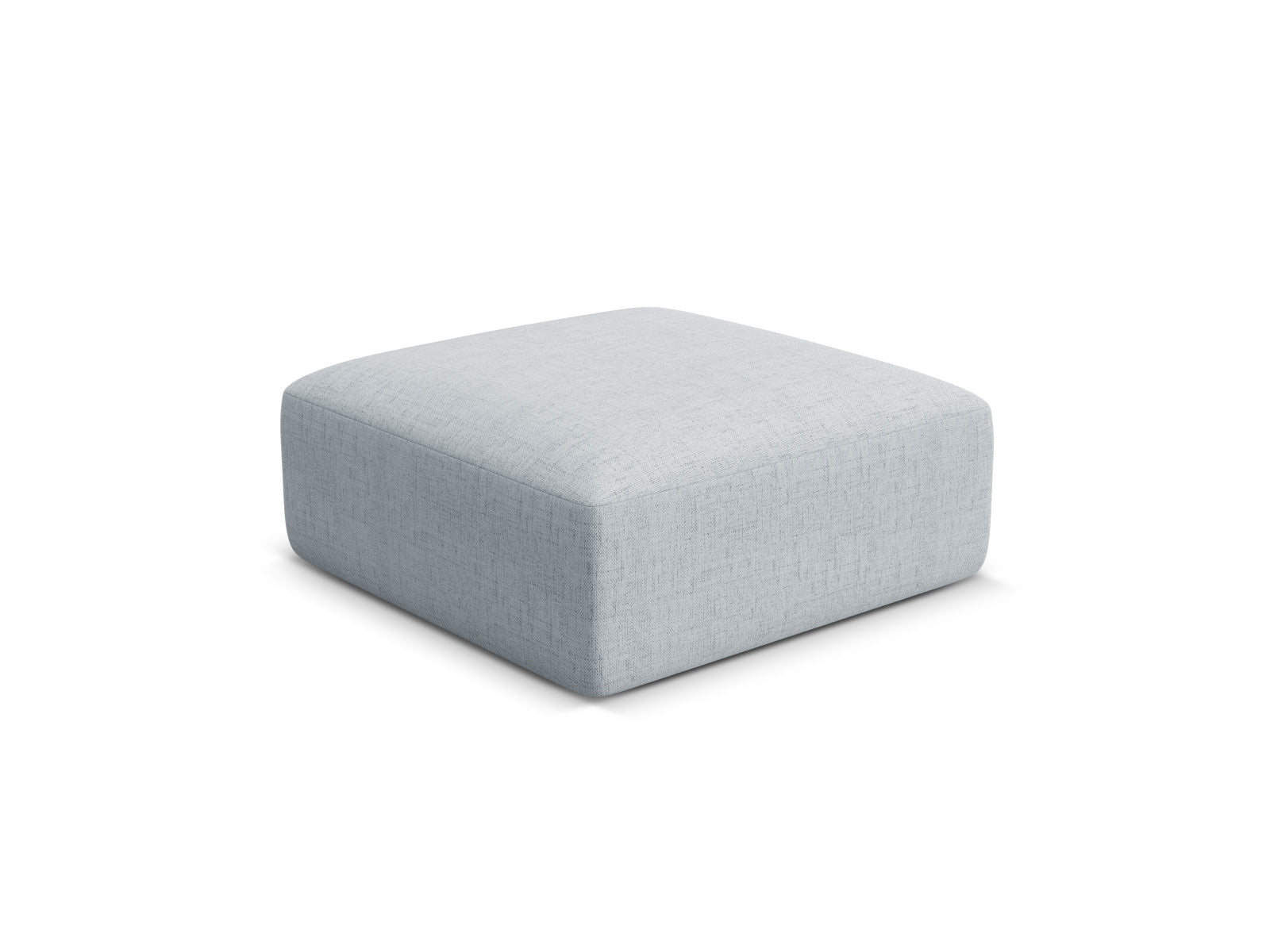 Stylischer 1-Sitzer Pouf Campi in sanftem Hellgrau, ideal für moderne Wohnräume. Perfekte Ergänzung für Ihr Zuhause von Cosmopolitan Design.