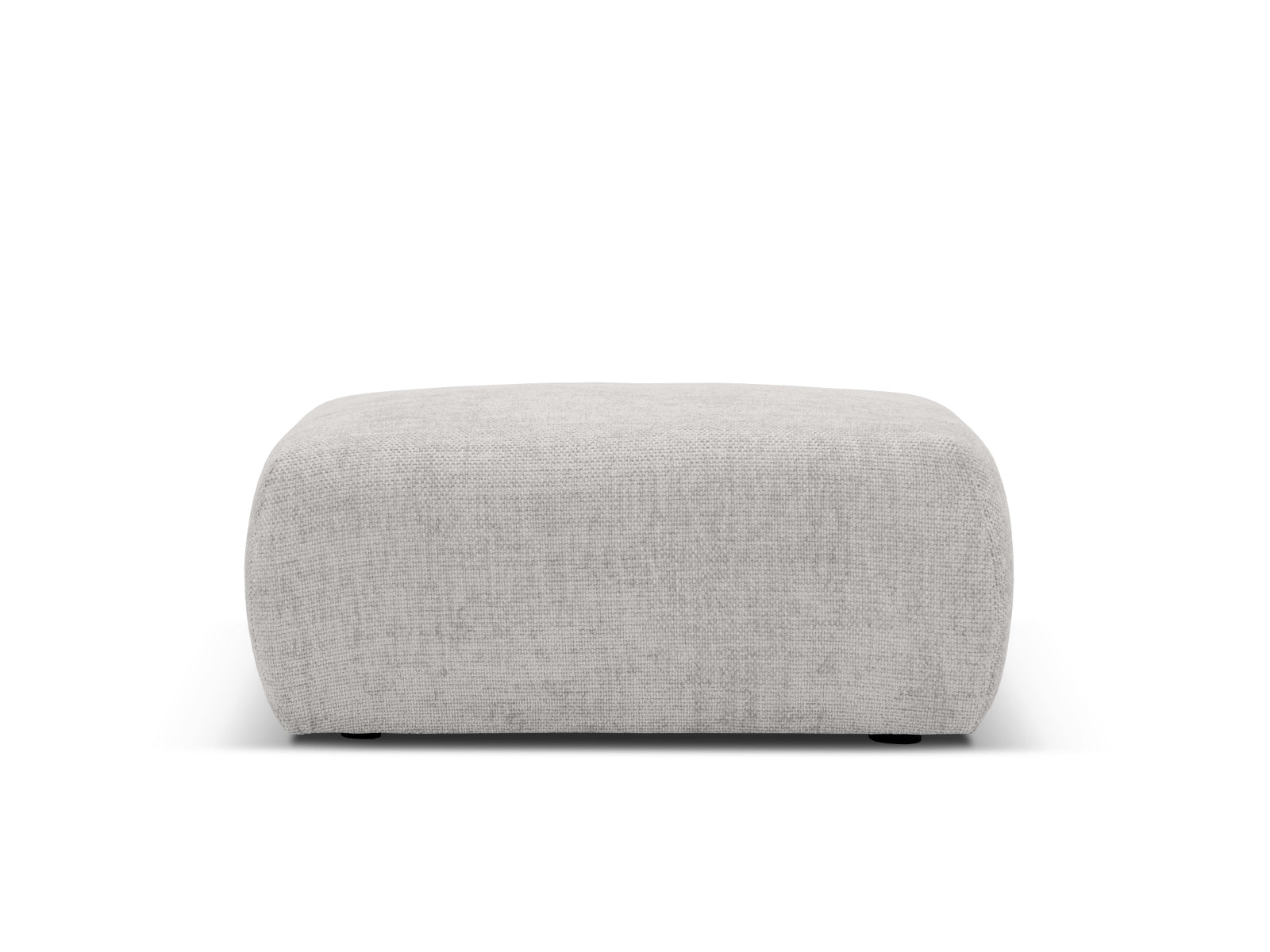 Stylischer 1-Sitzer Pouf Matera in hellem Grau, ideal für moderne Wohnräume. Hochwertiges Design von Cosmopolitan Design.