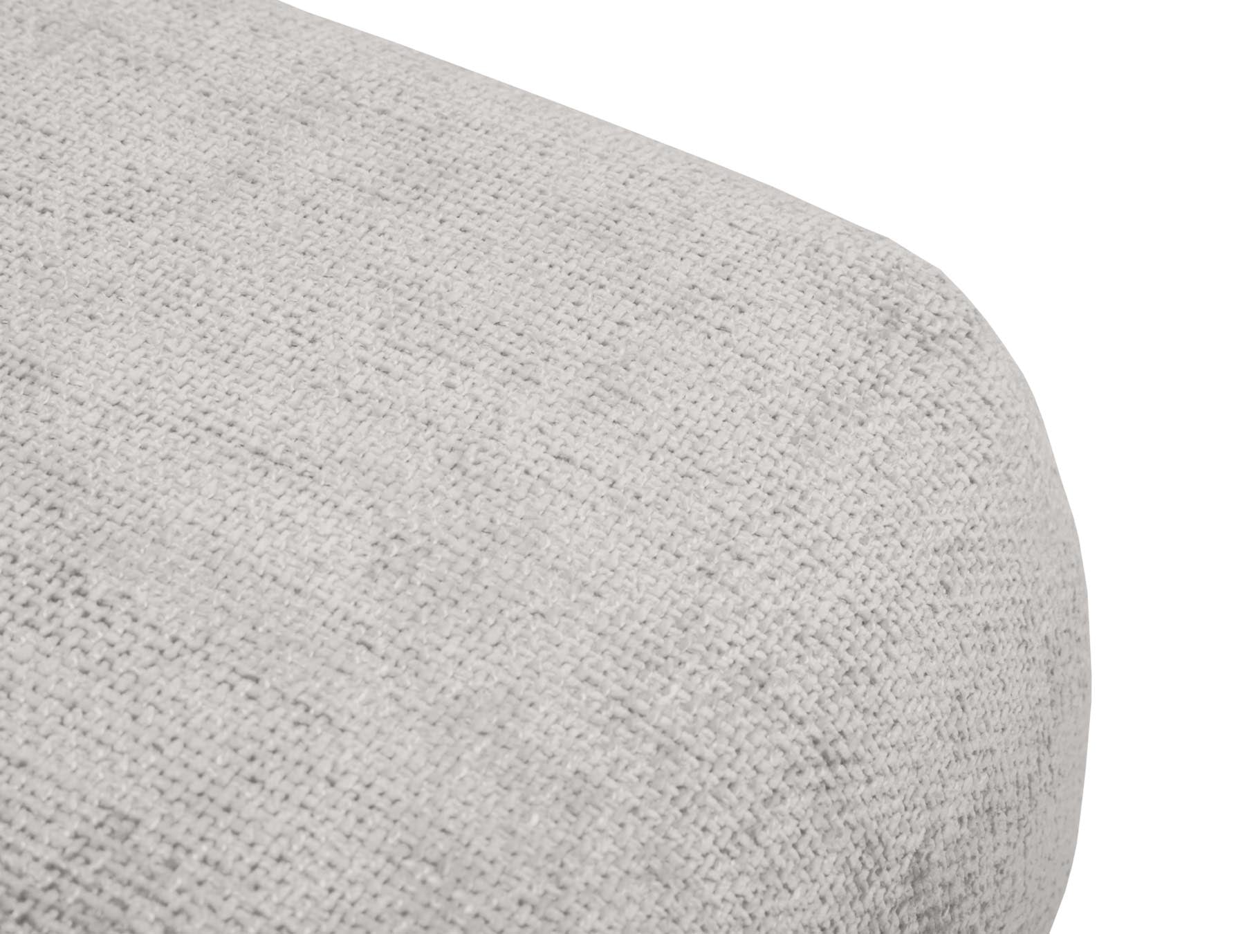 Eleganter 1-Sitzer Pouf Matera in sanftem Grau, perfekt für stilvolle Interiors. Hochwertige Verarbeitung und modernes Design von Cosmopolitan Design.