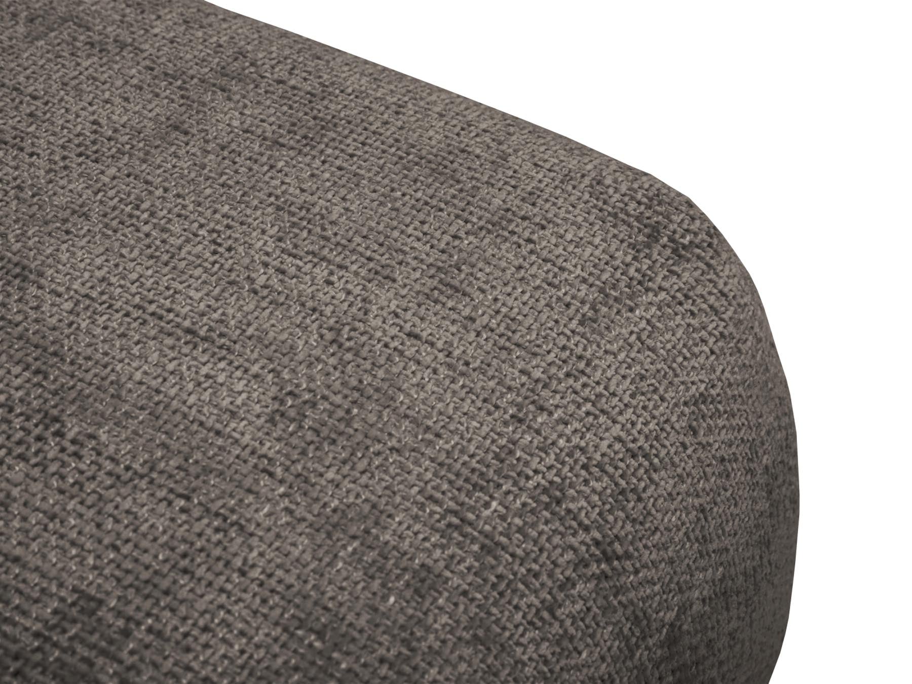 Moderner 1-Sitzer Pouf Matera in edlem Grau, ideal für gemütliche Wohnräume. Hochwertige Materialien von Cosmopolitan Design.