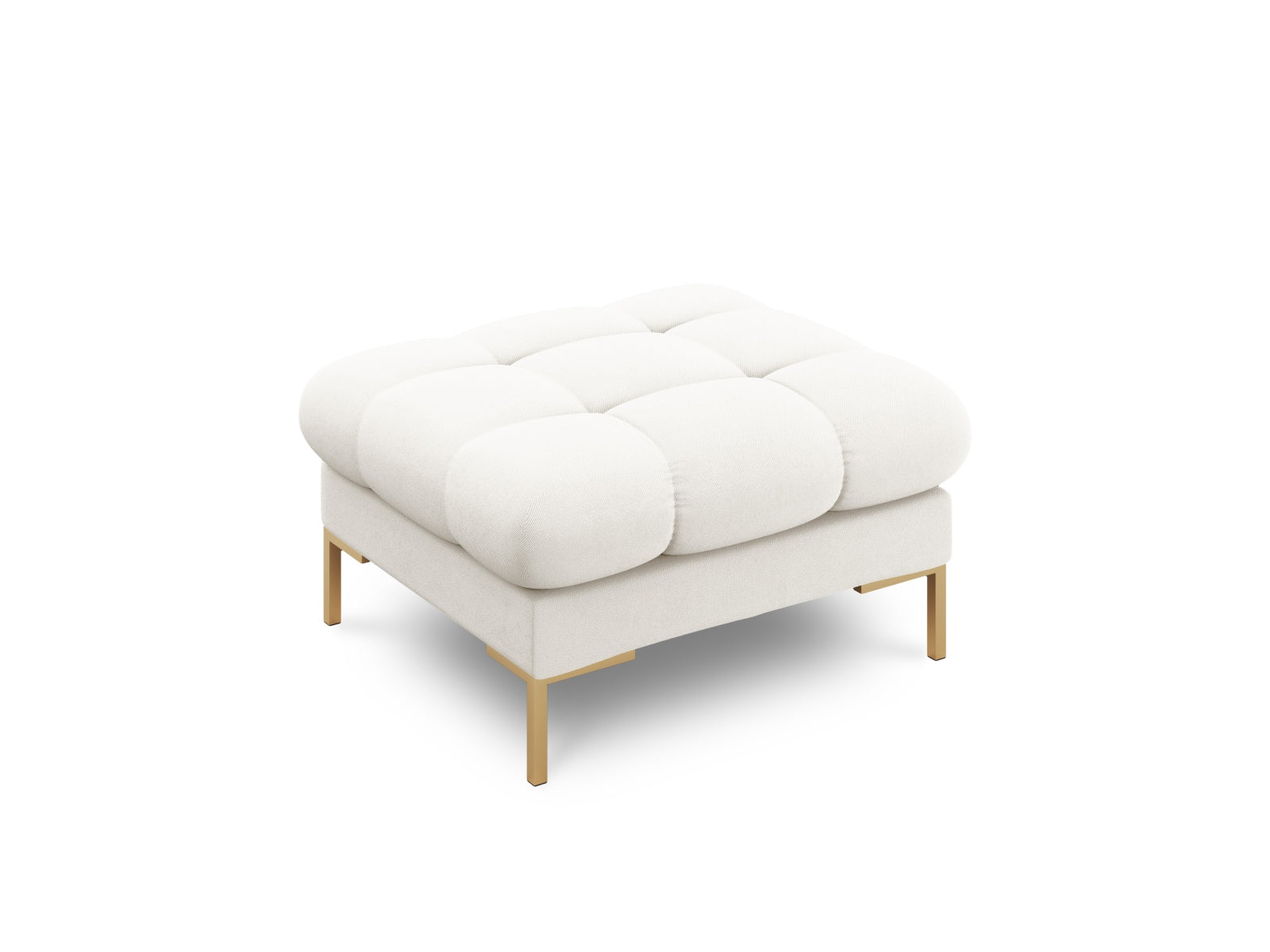 Stylischer 1-Sitzer Pouf Bali in zartem Beige, perfekt für gemütliche Ecken und moderne Inneneinrichtungen.