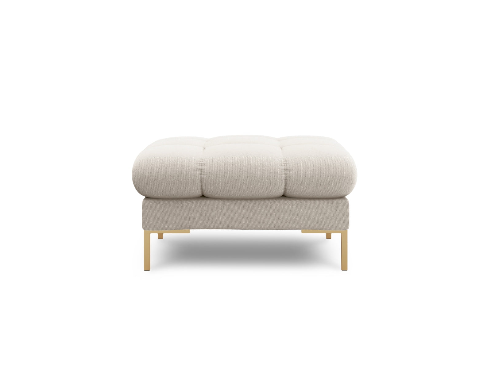 Eleganter 1-Sitzer Pouf Bali in sanftem Beige, ideal für stilvolle Wohnräume. Hochwertige Materialien von Cosmopolitan Design.
