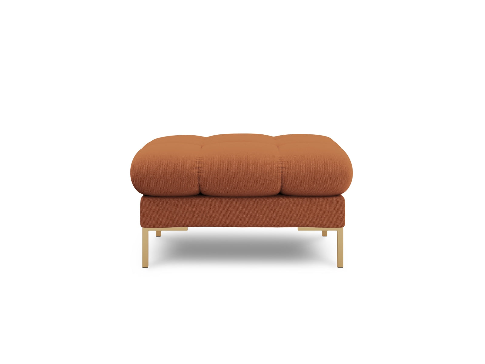 Eleganter 1-Sitzer Pouf Bali in warmem Brick-Neve, ideal für stilvolle Wohnräume. Hochwertiges Design von Cosmopolitan Design.