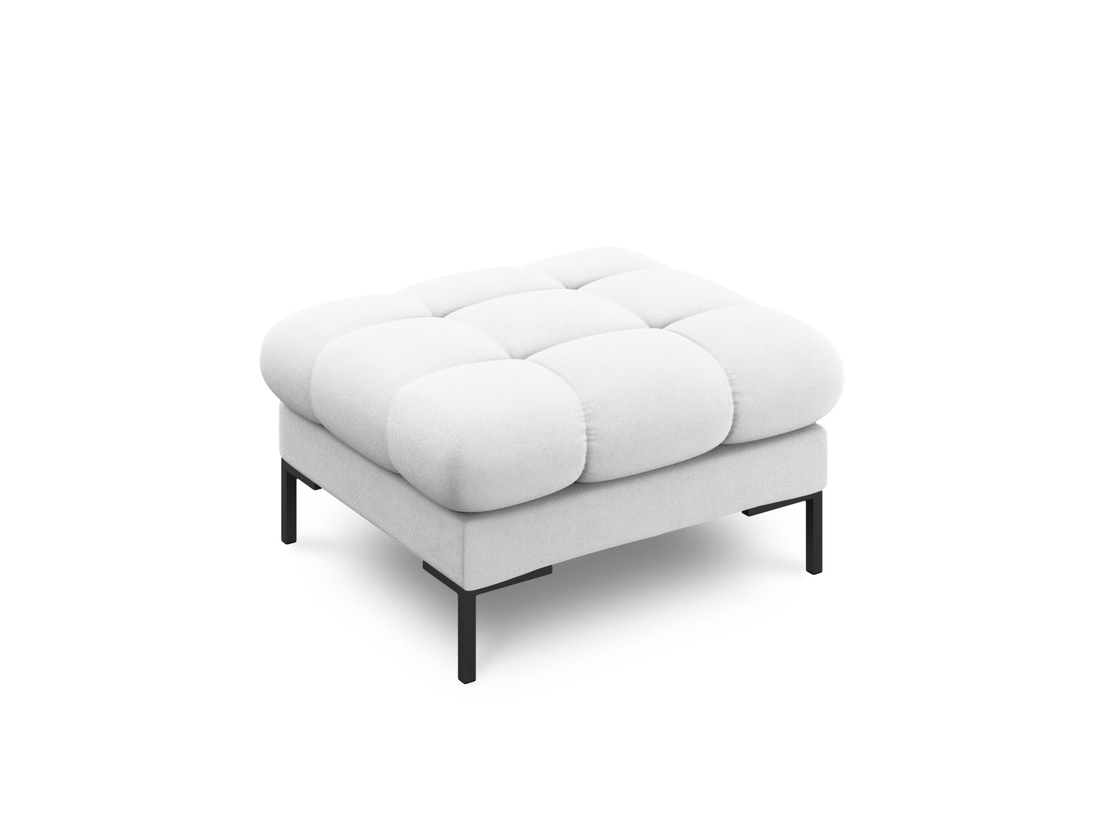 Stylischer 1-Sitzer Pouf Bali in zartem Hellgrau, perfekt für gemütliche Ecken und modernes Interior-Design.