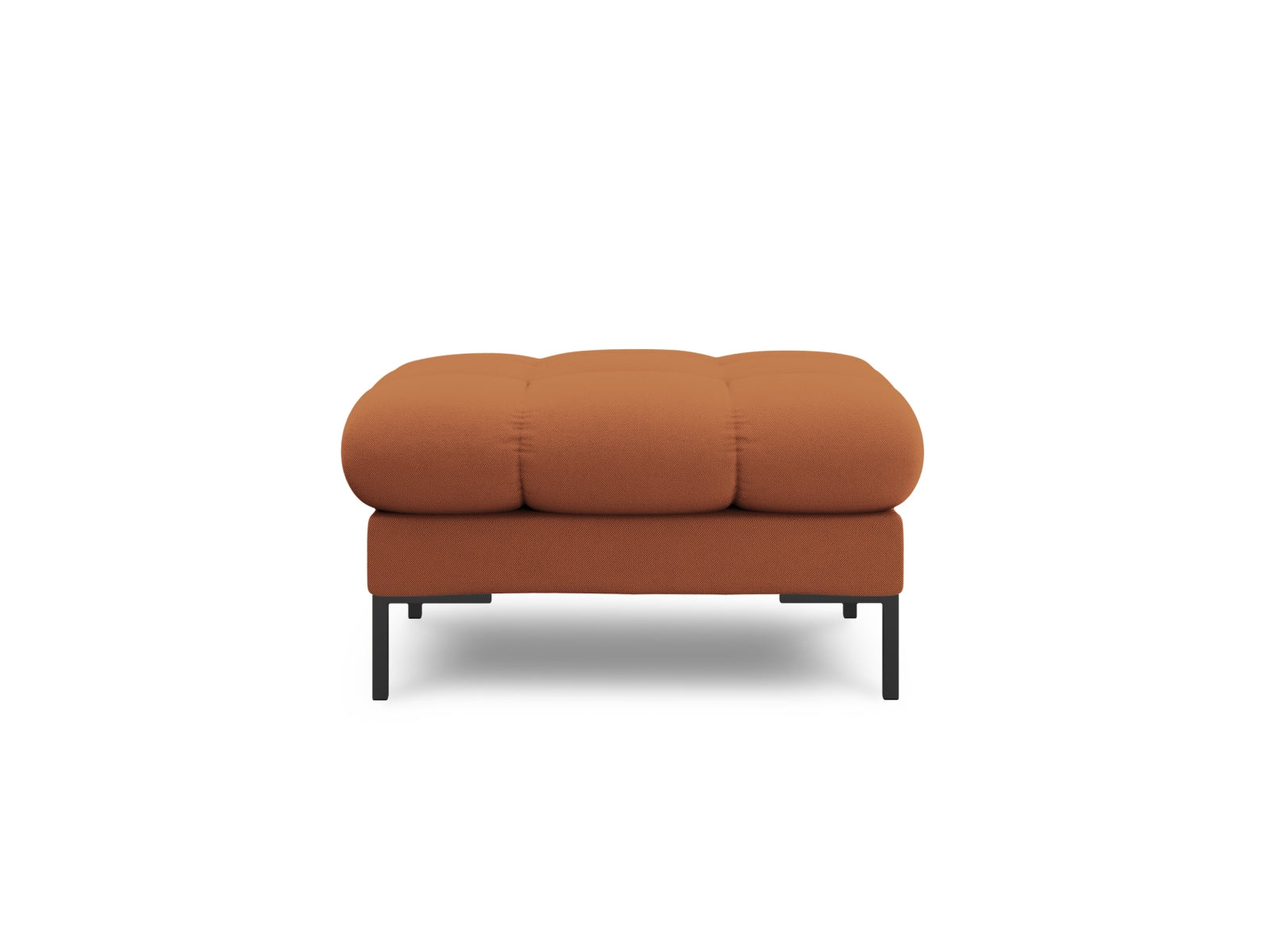 Eleganter 1-Sitzer Pouf Bali in ansprechendem Ziegelrot, ideal für stilvolle Wohnräume. Hochwertige Materialien von Cosmopolitan Design.