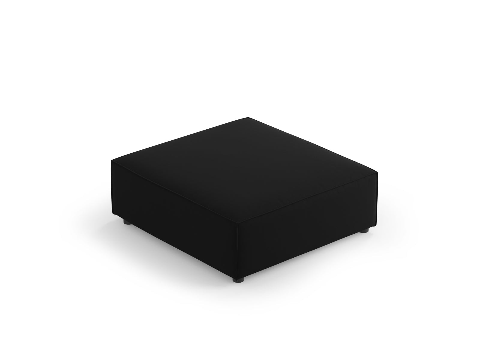 Arendal Velour Pouf 1 Sitz in Black präsentiert im Onlineshop von KAQTU Design AG. Pouf ist von Cosmopolitan Design