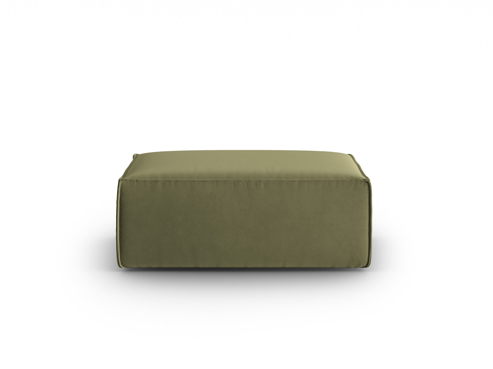 Mackay Velour Pouf 1 Sitzer in Light Green präsentiert im Onlineshop von KAQTU Design AG. Modulares Sofa ist von Cosmopolitan Design
