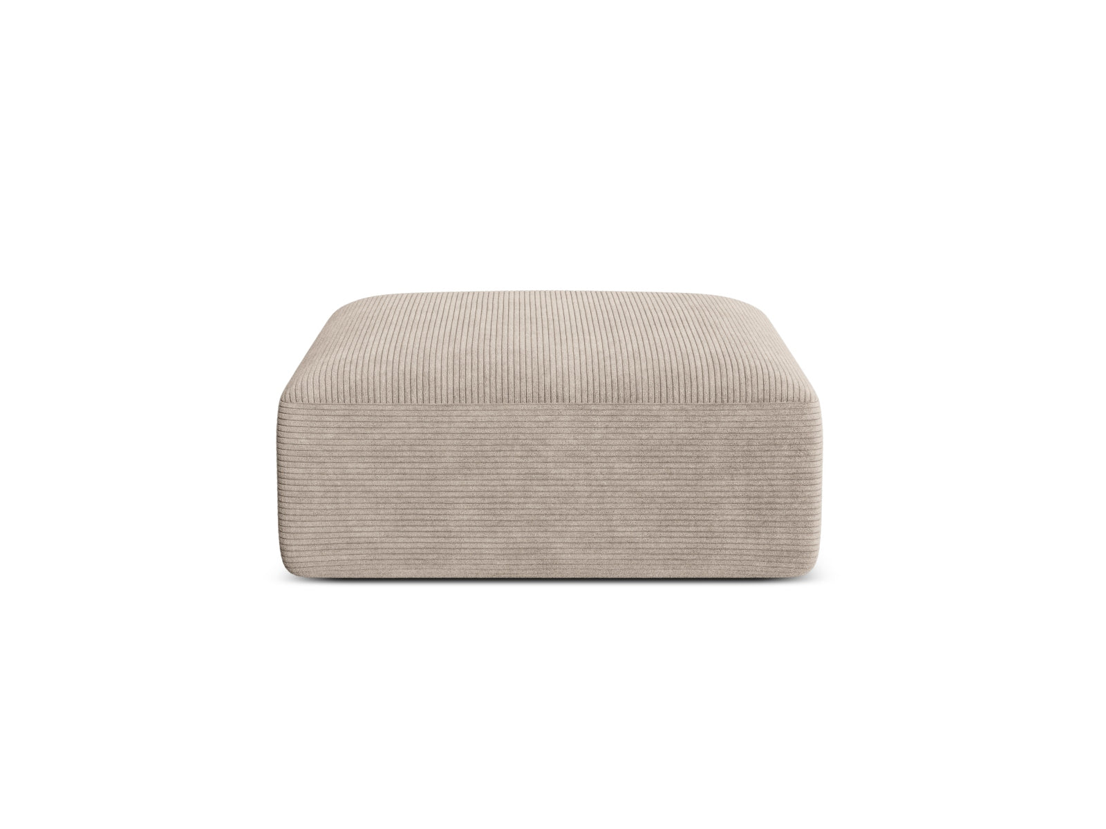 1-Sitzer Pouf Campi in Cappuccino-Lincoln D präsentiert im Onlineshop von KAQTU Design AG. Pouf ist von Cosmopolitan Design