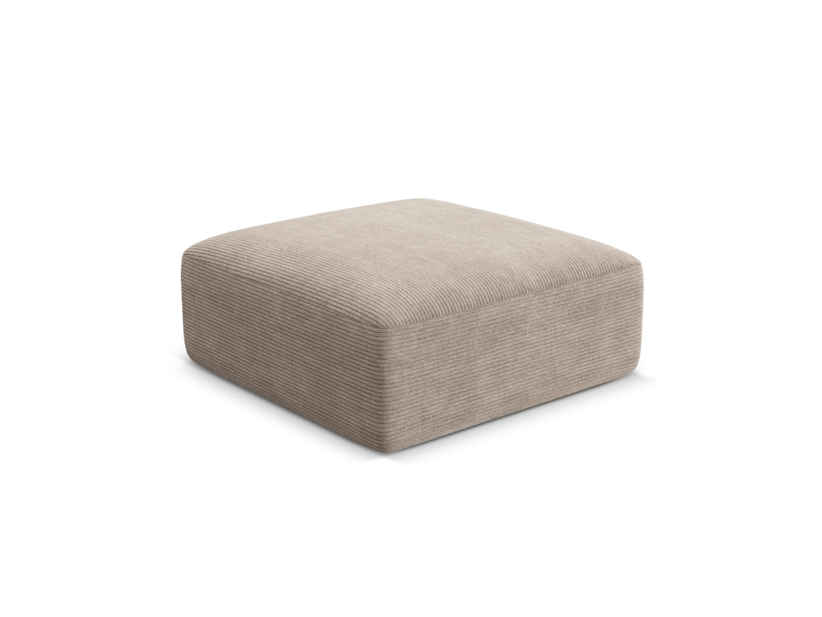 1-Sitzer Pouf Campi in Cappuccino-Lincoln D präsentiert im Onlineshop von KAQTU Design AG. Pouf ist von Cosmopolitan Design