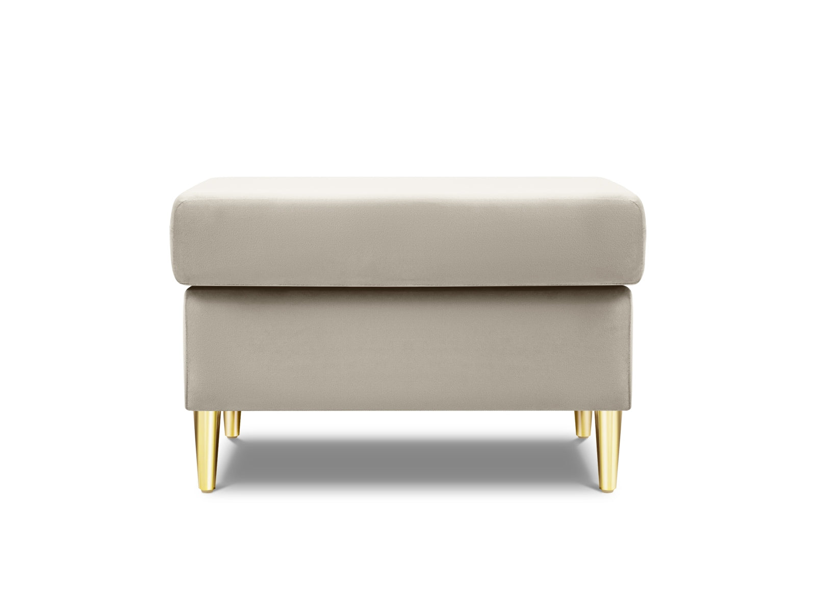 Eleganter Kyoto Pouf mit einem Durchmesser von 70 cm in sanftem Beige, ideal für stilvolle Wohnräume und gemütliche Sitzgelegenheiten.