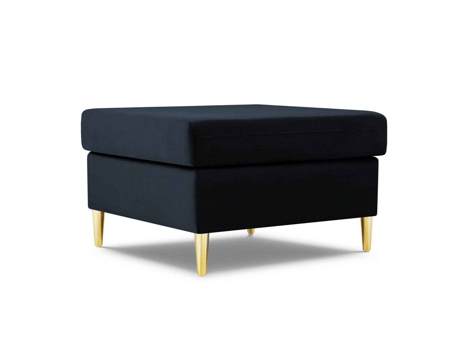 Kyoto Velour Pouf 1 Sitz 70cm in Dark Blue-Riviera präsentiert im Onlineshop von KAQTU Design AG. Pouf ist von Cosmopolitan Design