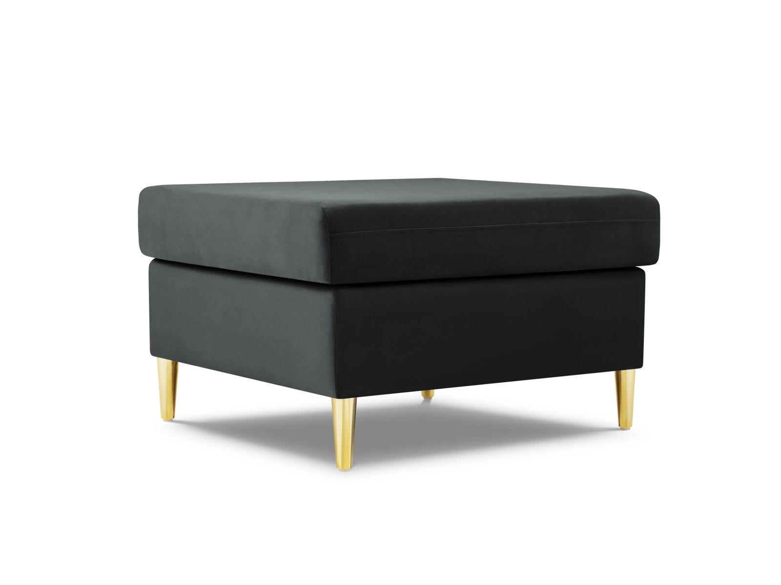 Kyoto Velour Pouf 1 Sitz 70cm in Dark Grey-Riviera präsentiert im Onlineshop von KAQTU Design AG. Pouf ist von Cosmopolitan Design