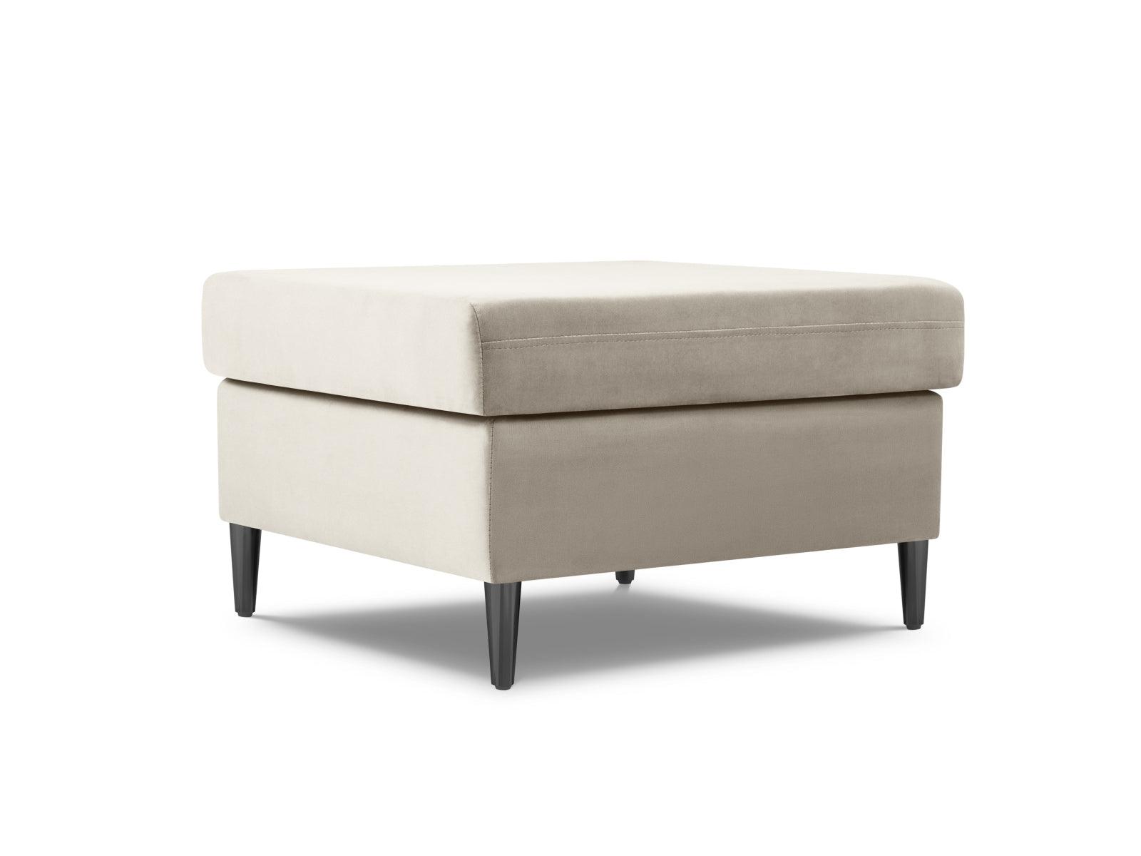 Eleganter Kyoto Pouf mit 70 cm Durchmesser in sanftem Beige, ideal für gemütliche Sitzmöglichkeiten und geschmackvolle Raumgestaltung.