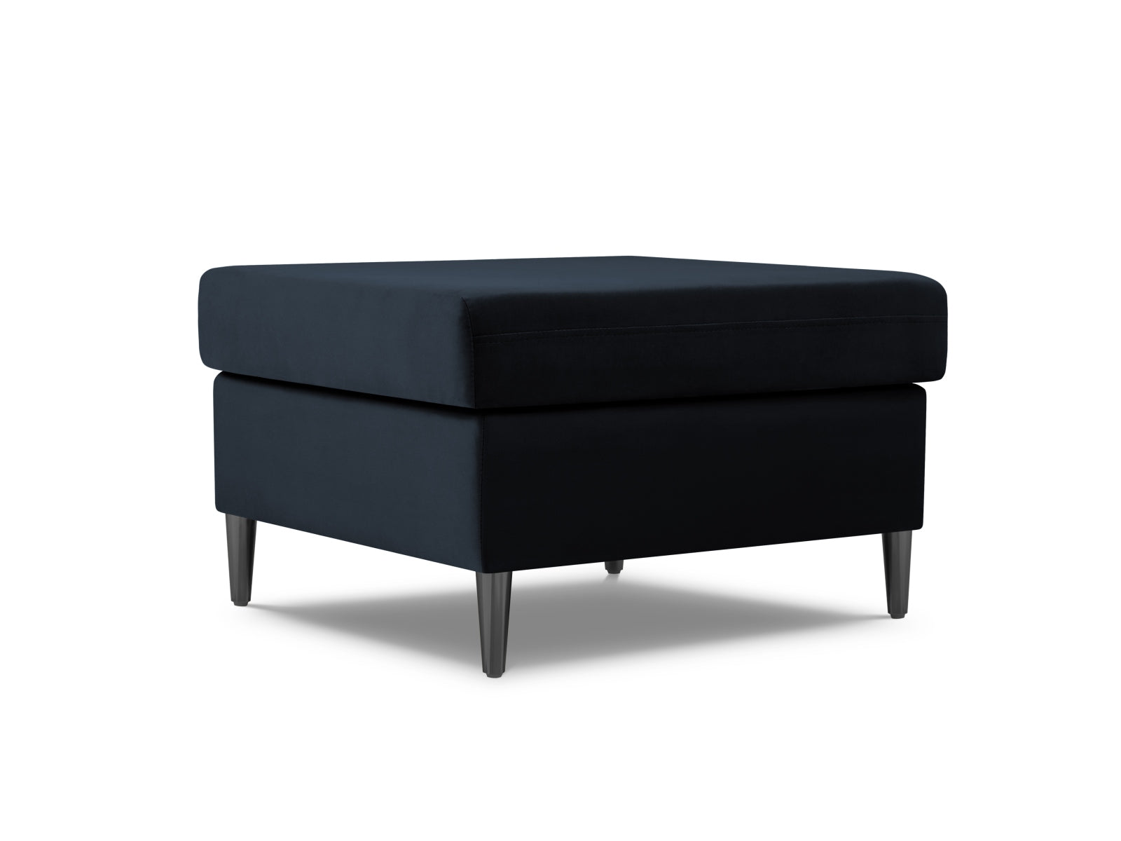 Eleganter Kyoto Pouf mit 70 cm Durchmesser in tiefem Blau, ideal für gemütliche Sitzgelegenheiten und stilvolle Wohnräume.