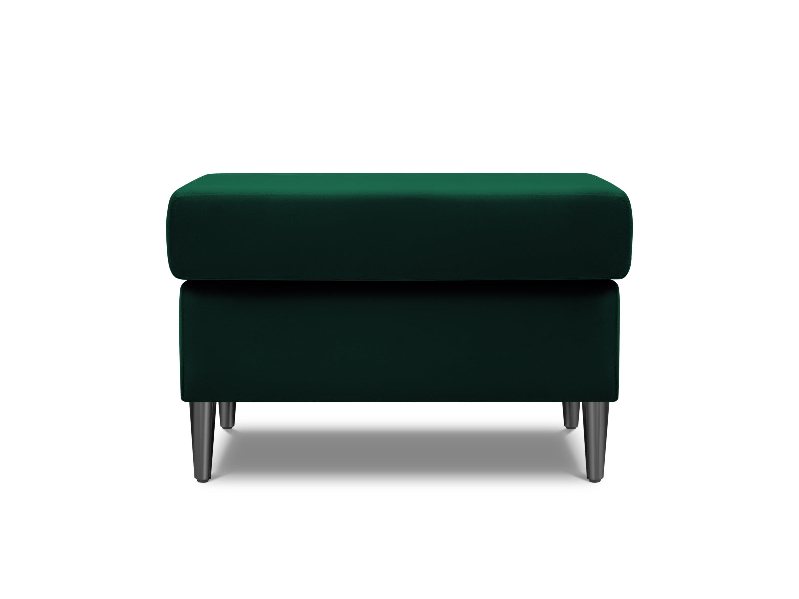 Stilvoller Kyoto Pouf in tiefem Flaschengrün, 70 cm Durchmesser, perfekt für gemütliche Sitzgelegenheiten und moderne Wohnakzente.