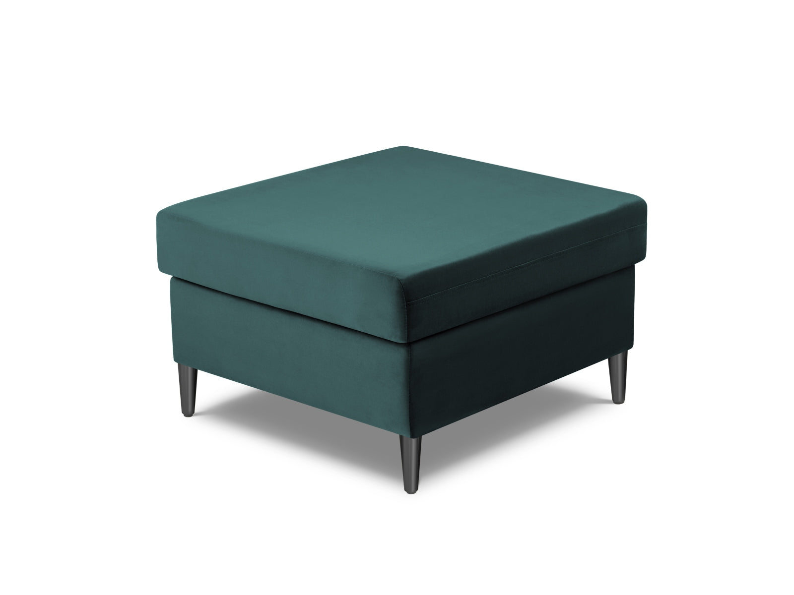 Eleganter Kyoto Pouf in Petrol-Riviera, 70 cm Durchmesser, ideal für stilvolle Akzente und zusätzlichen Komfort in jedem Raum.