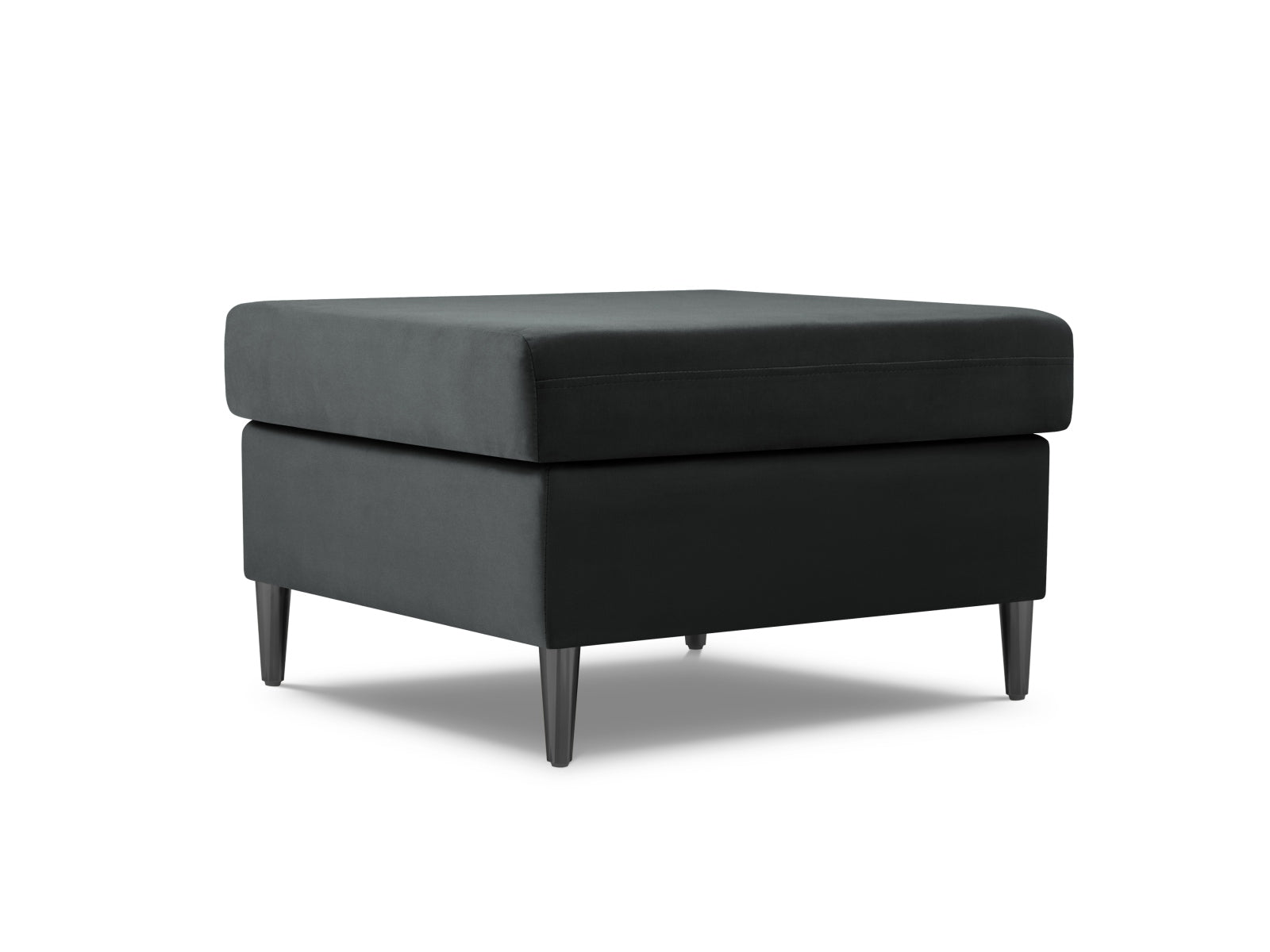 Stylischer Kyoto Pouf mit 70 cm Durchmesser in modernem Dunkelgrau, ideal für gemütliche Sitzgelegenheiten und als schickes Wohnaccessoire.