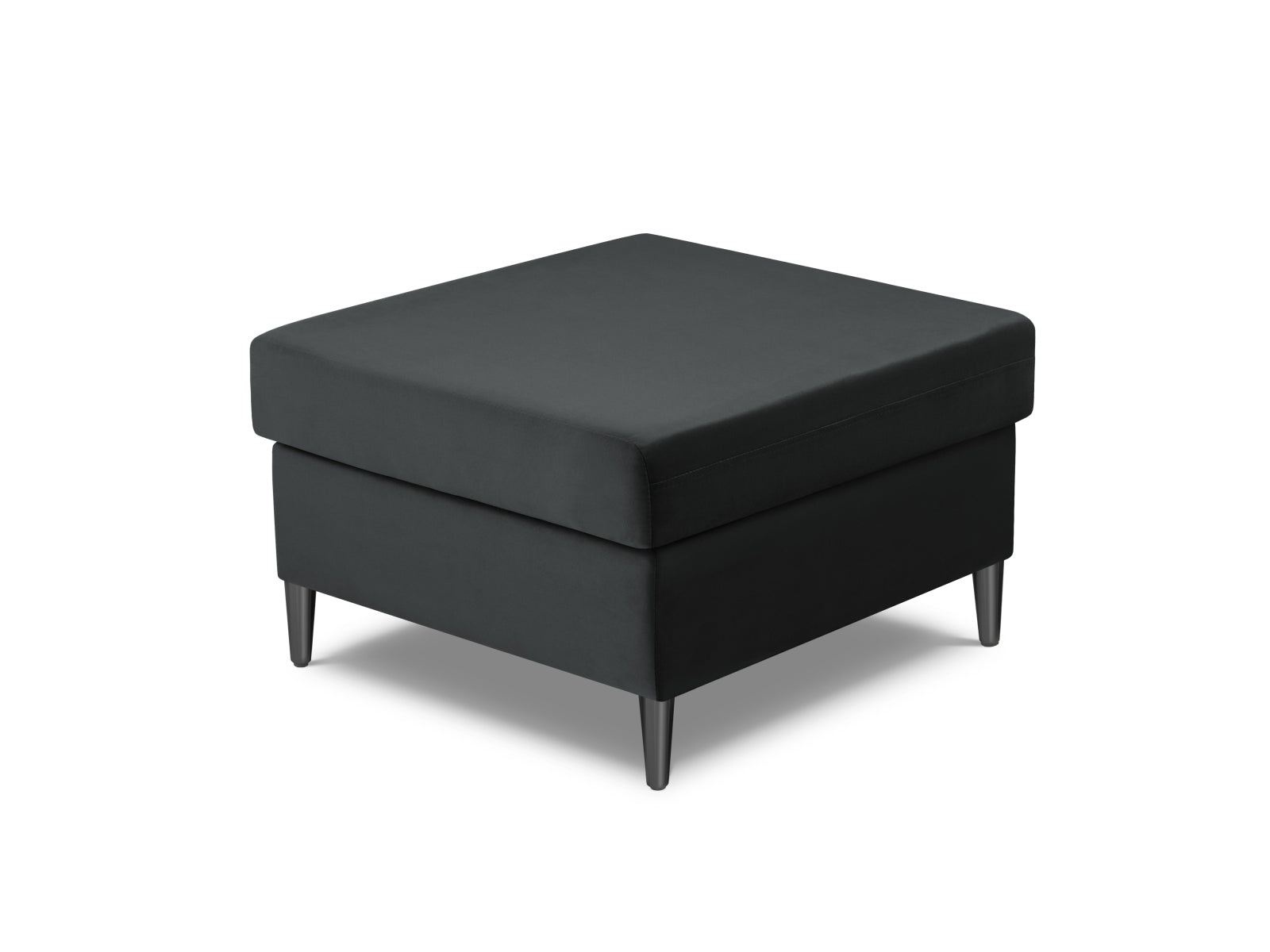 Moderner Kyoto Pouf mit 70 cm Durchmesser in edlem Dunkelgrau, ideal für gemütliche Sitzgelegenheiten und stilvolle Wohnraumgestaltung.