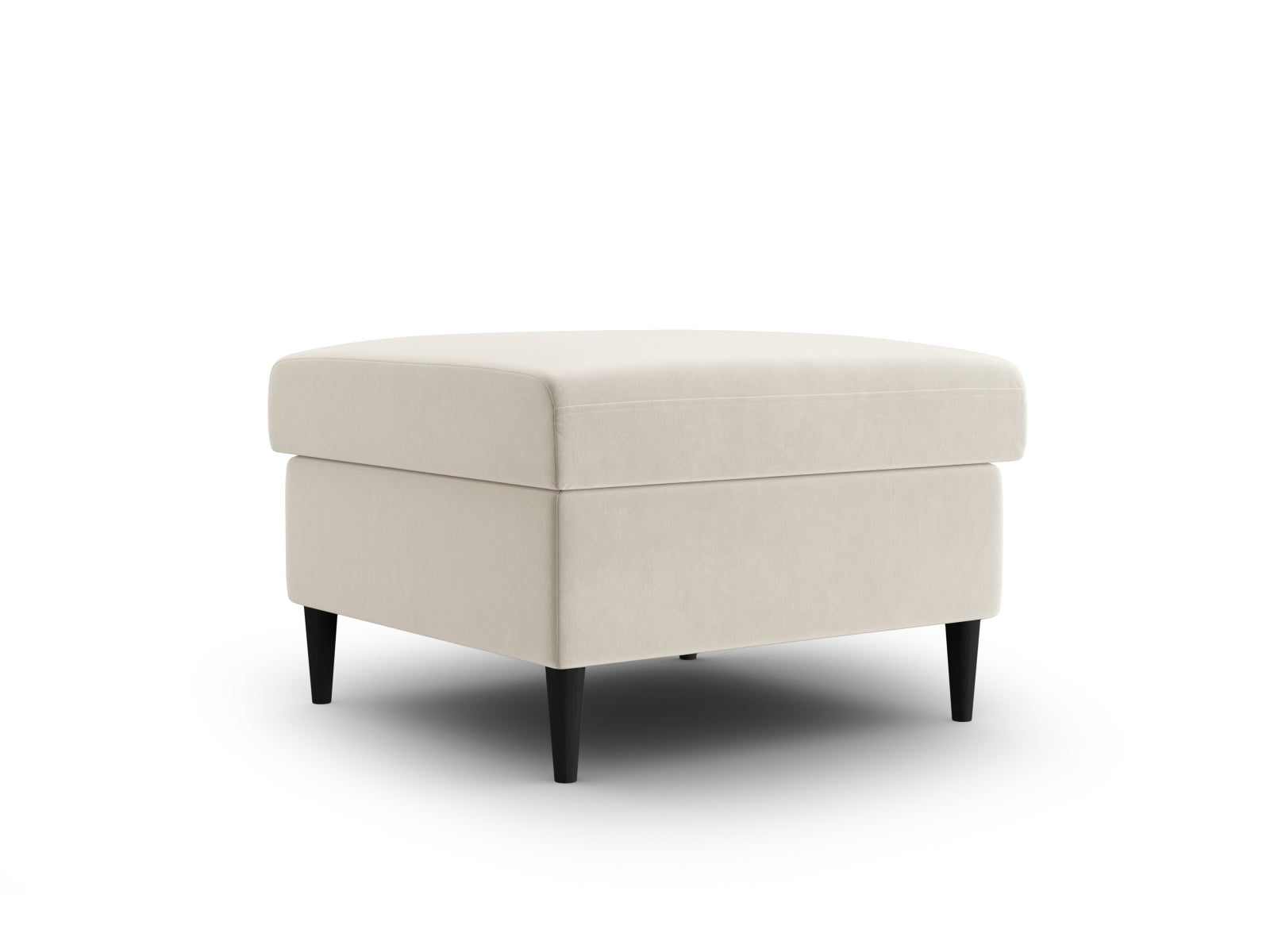 Eleganter Kyoto Pouf mit 70 cm Durchmesser in sanftem Beige, ideal für gemütliche Sitzmöglichkeiten und modernes Wohnambiente.