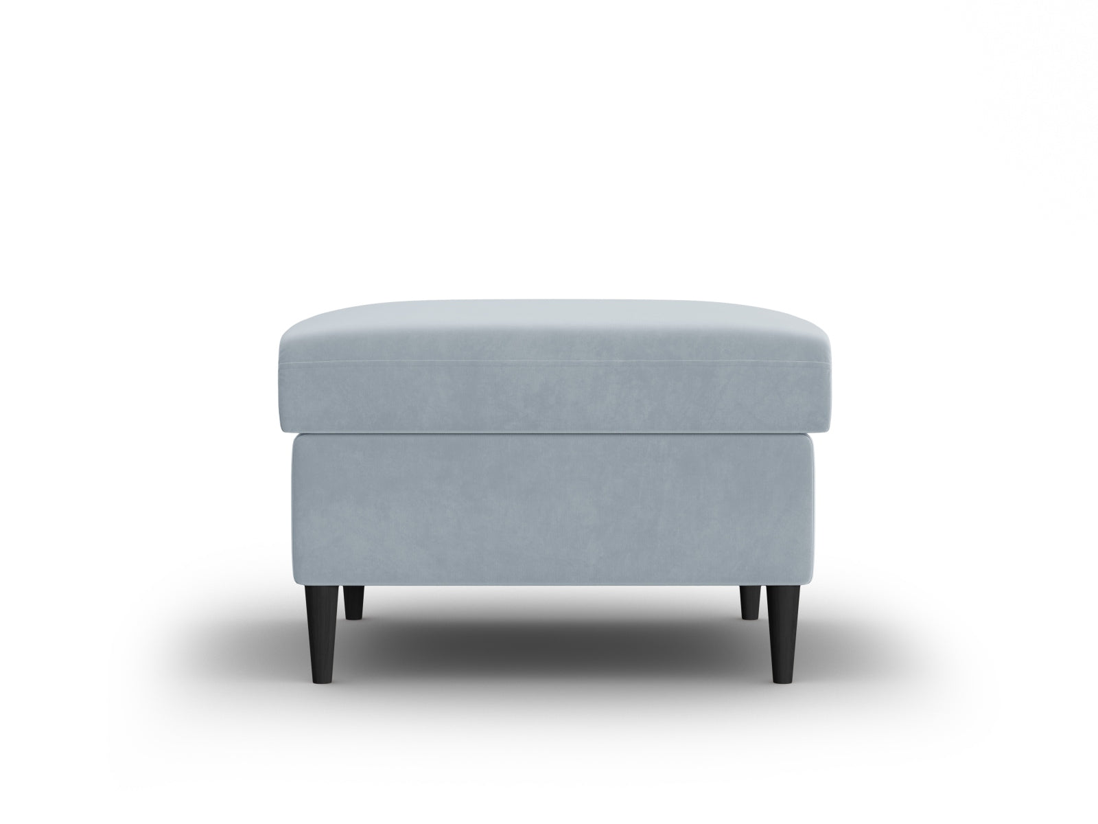 Stylischer Kyoto Pouf in zartem Hellblau, 70 cm Durchmesser, perfekt für gemütliche Sitzgelegenheiten und modernes Wohndesign.
