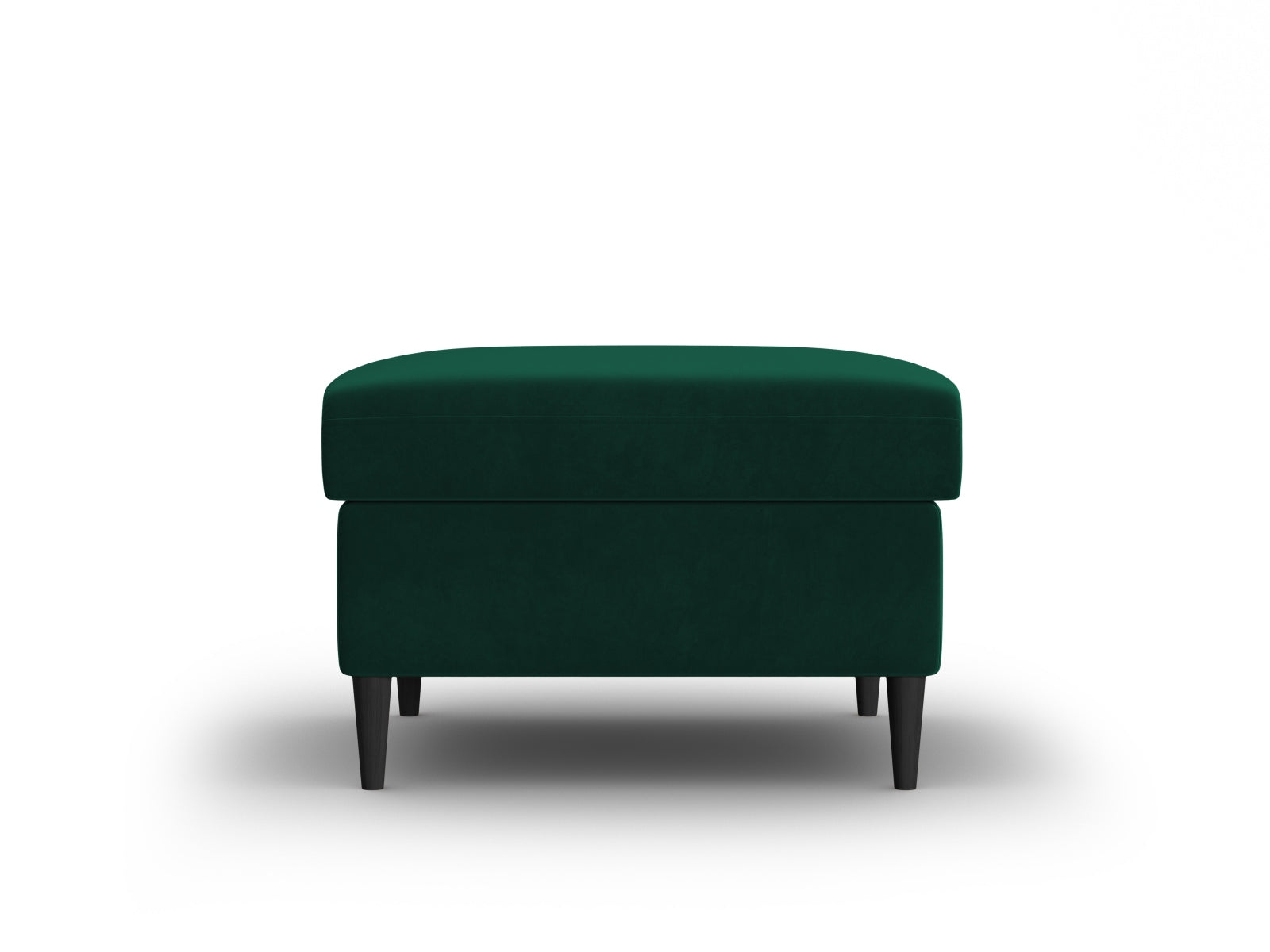 Stilvoller Kyoto Pouf in tiefem Flaschengrün, 70 cm Durchmesser, perfekt für gemütliche Sitzgelegenheiten und moderne Wohnraumgestaltung.