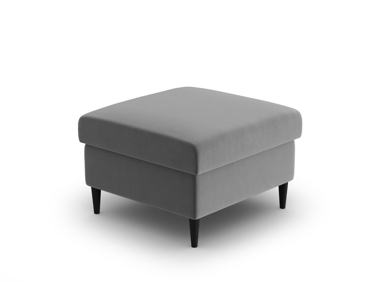 Eleganter Kyoto Pouf mit 70 cm Durchmesser in sanftem Hellgrau, perfekt für stilvolle Akzente und komfortable Sitzmöglichkeiten im Wohnraum.