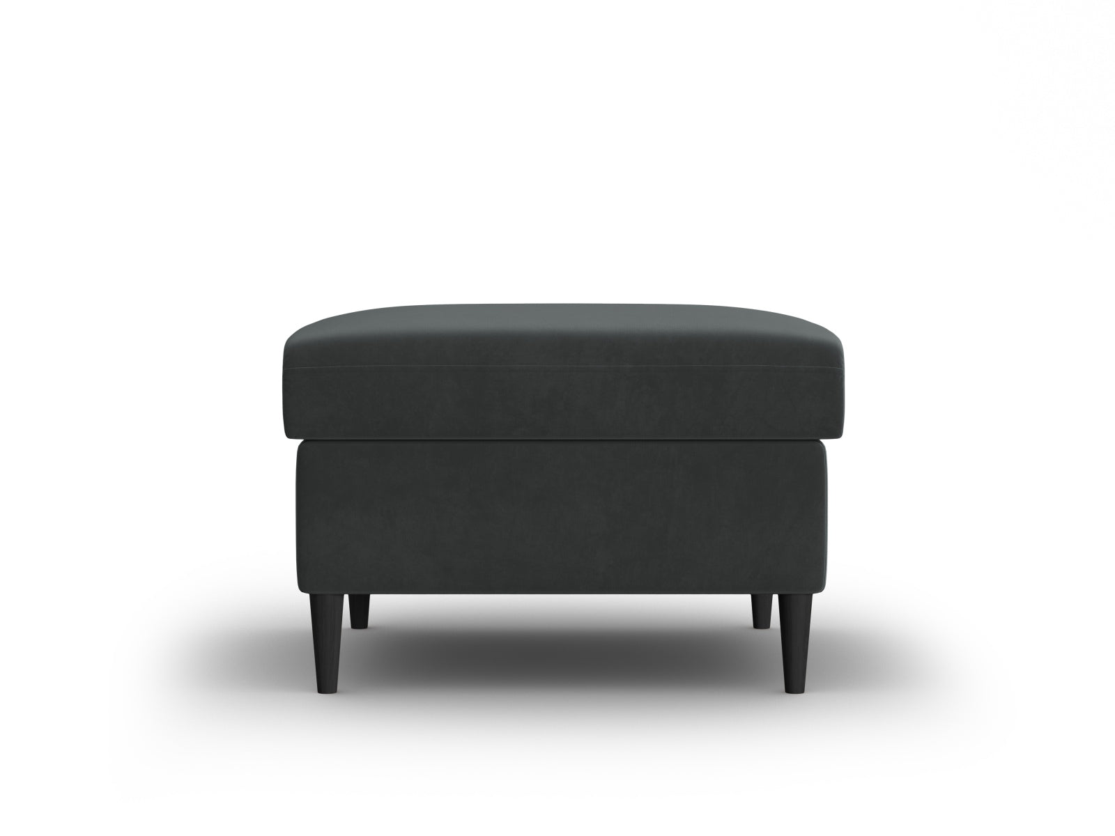 Eleganter Kyoto Pouf mit 70 cm Durchmesser in modernem Dunkelgrau, perfekt für stilvolle Akzente und komfortable Sitzmöglichkeiten.
