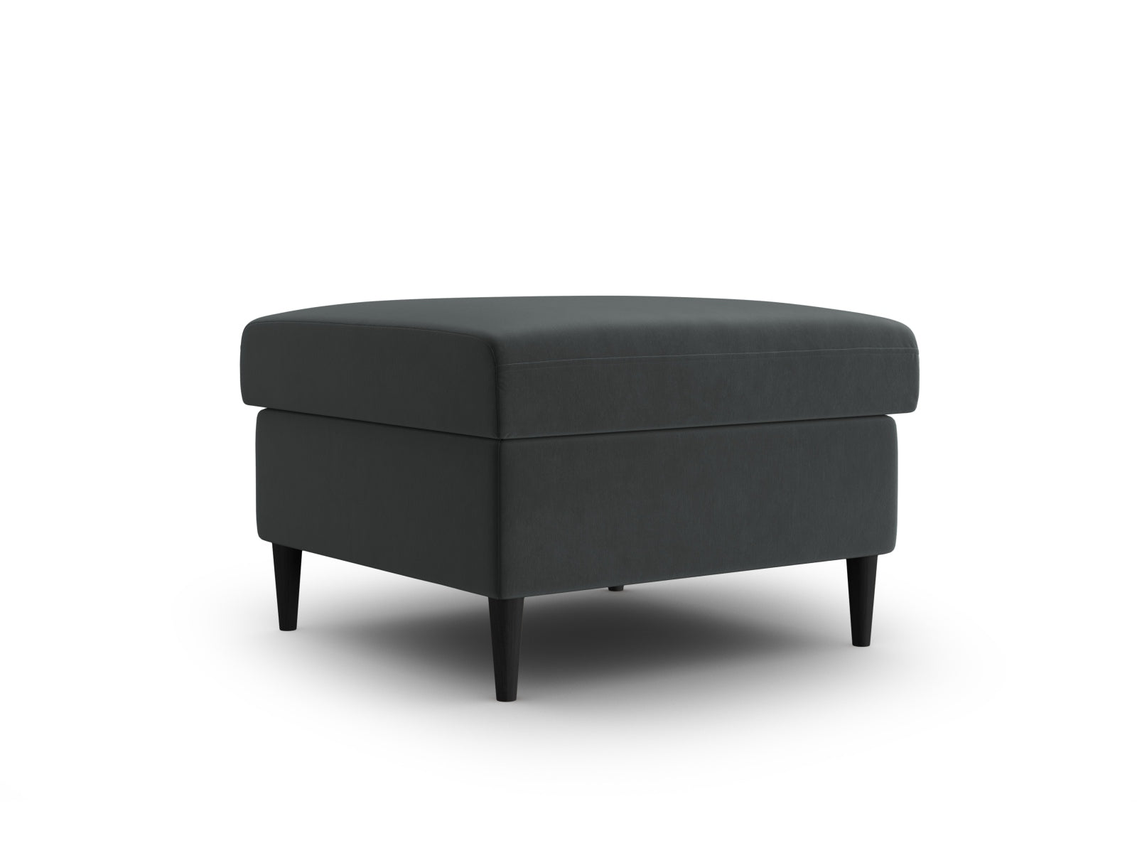 Stylischer Kyoto Pouf mit 70 cm Durchmesser in edlem Dunkelgrau, ideal für gemütliche Sitzgelegenheiten und moderne Wohnräume.