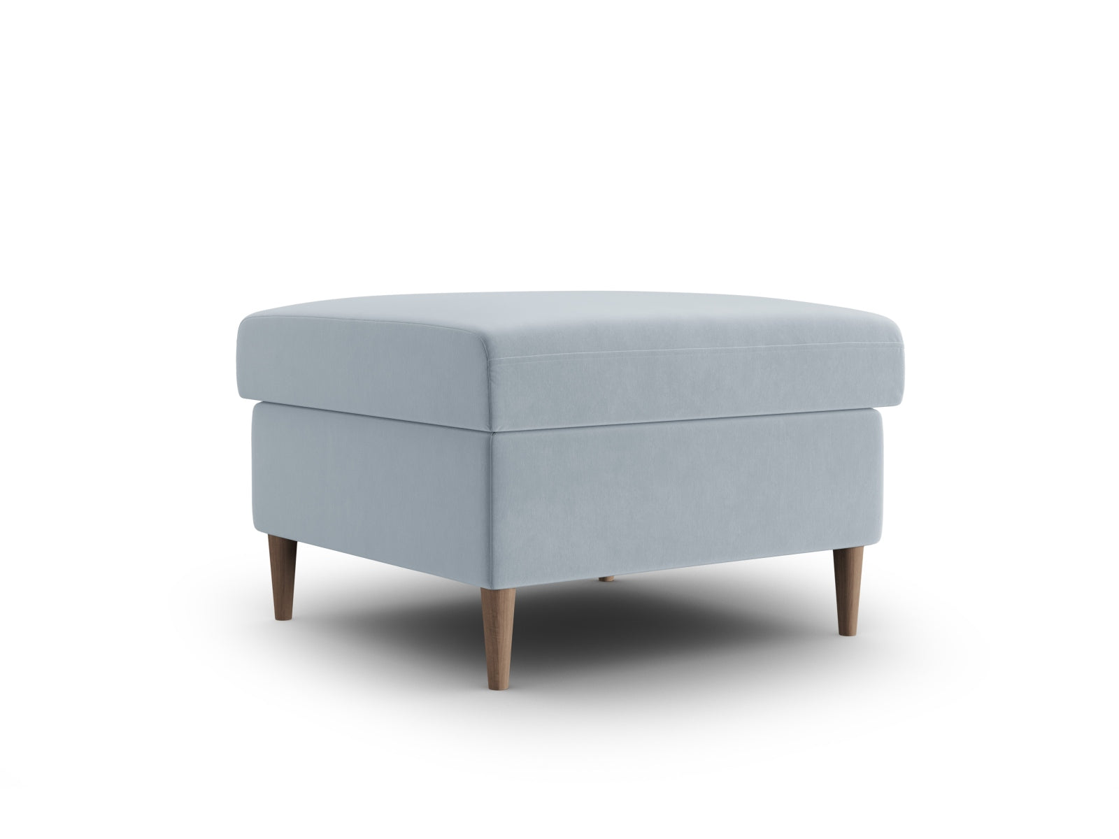 Stylischer Kyoto Pouf in zartem Hellblau, 70 cm Durchmesser, perfekt für gemütliche Sitzgelegenheiten und moderne Wohnraumgestaltung.