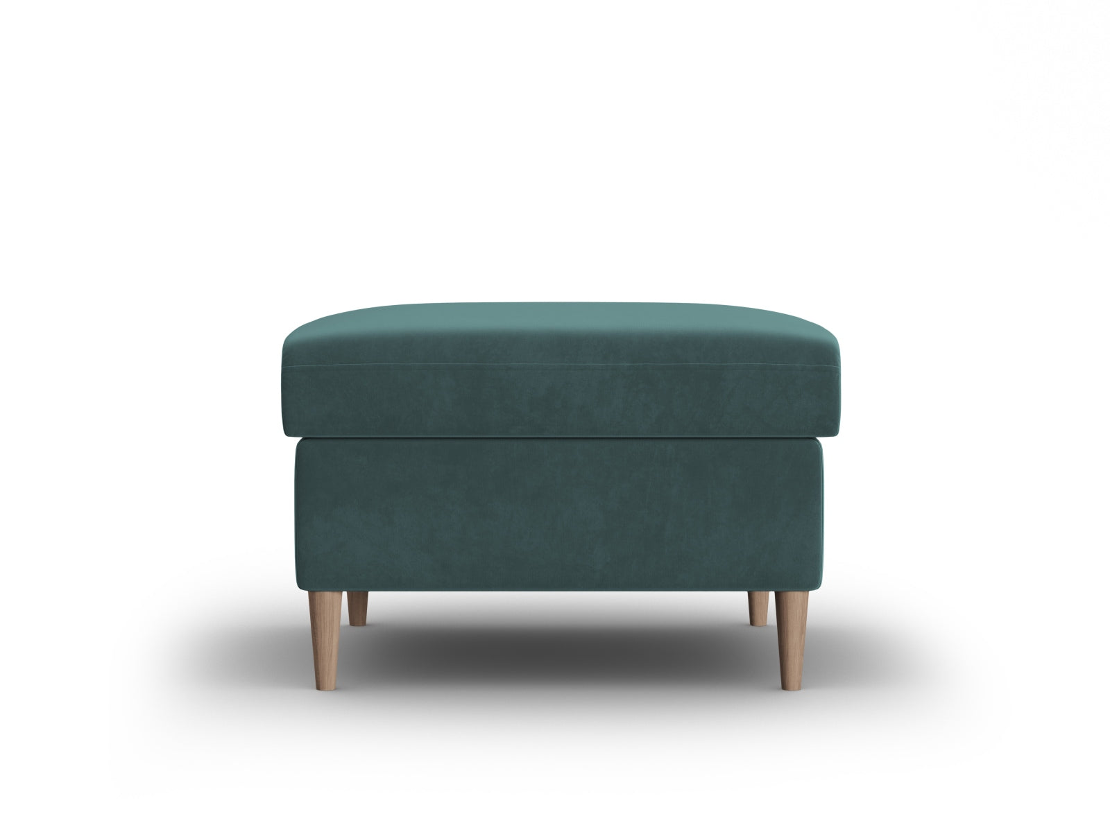 Eleganter Kyoto Pouf in Petrol-Riviera, 70 cm Durchmesser, ideal für stilvolle Akzente und zusätzlichen Komfort in jedem Raum.