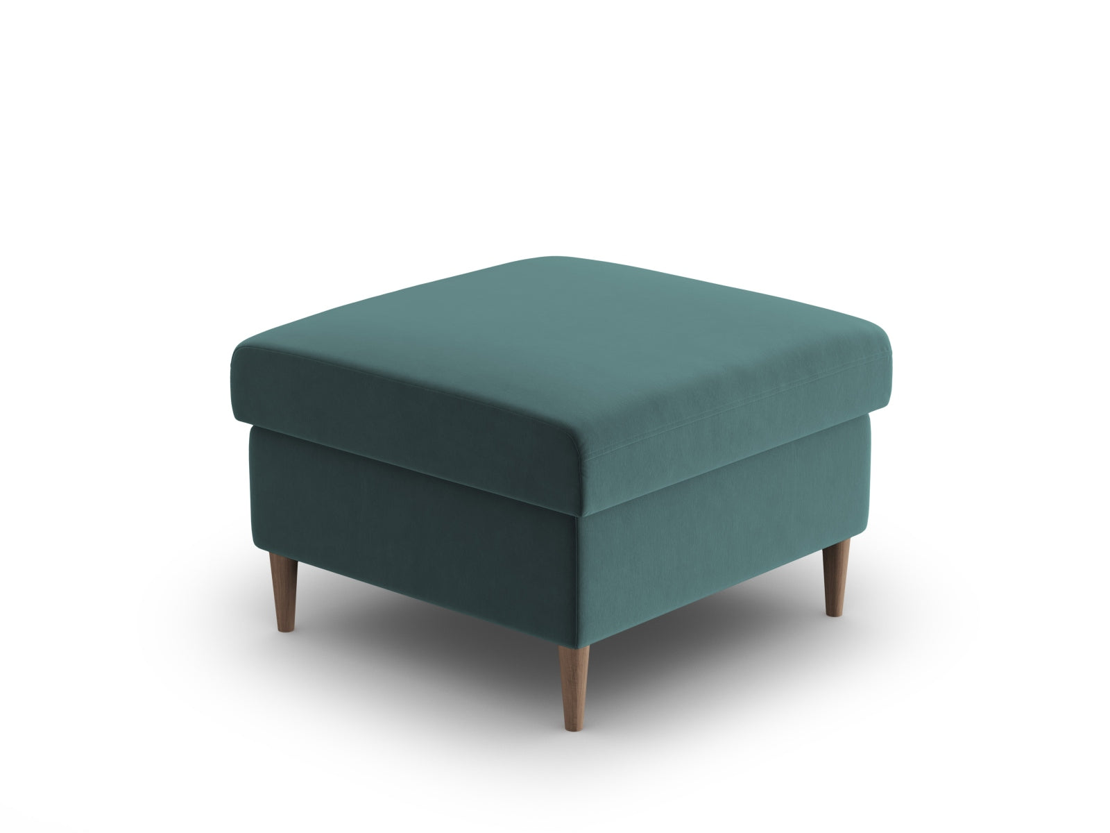Eleganter Kyoto Pouf in Petrol-Riviera, 70 cm Durchmesser, ideal für stilvolle Akzente und zusätzlichen Komfort in jedem Raum.