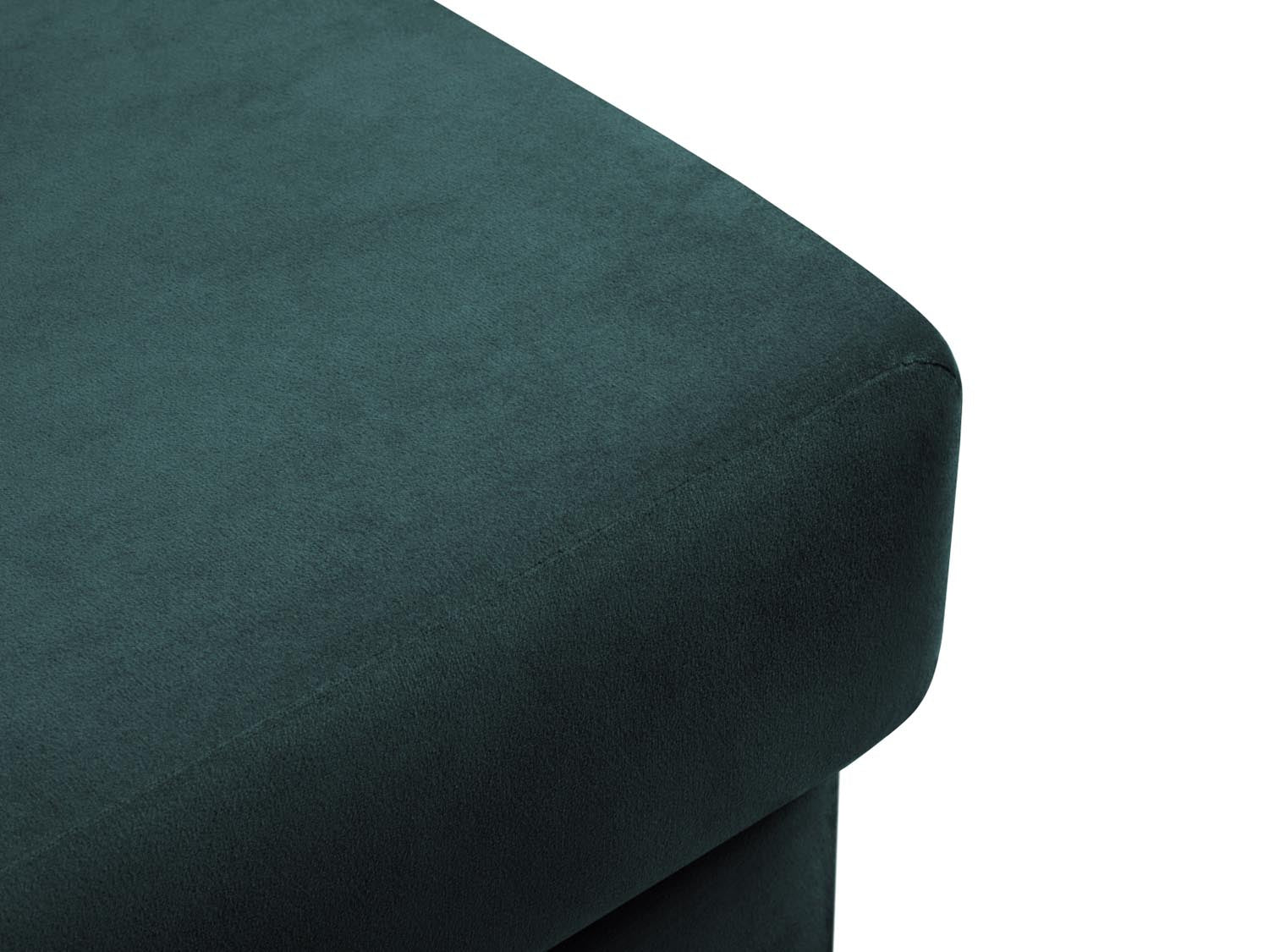 Stylischer Kyoto Pouf in Petrol-Riviera, 70 cm Durchmesser, perfekt für moderne Wohnräume und als gemütlicher Sitzplatz.