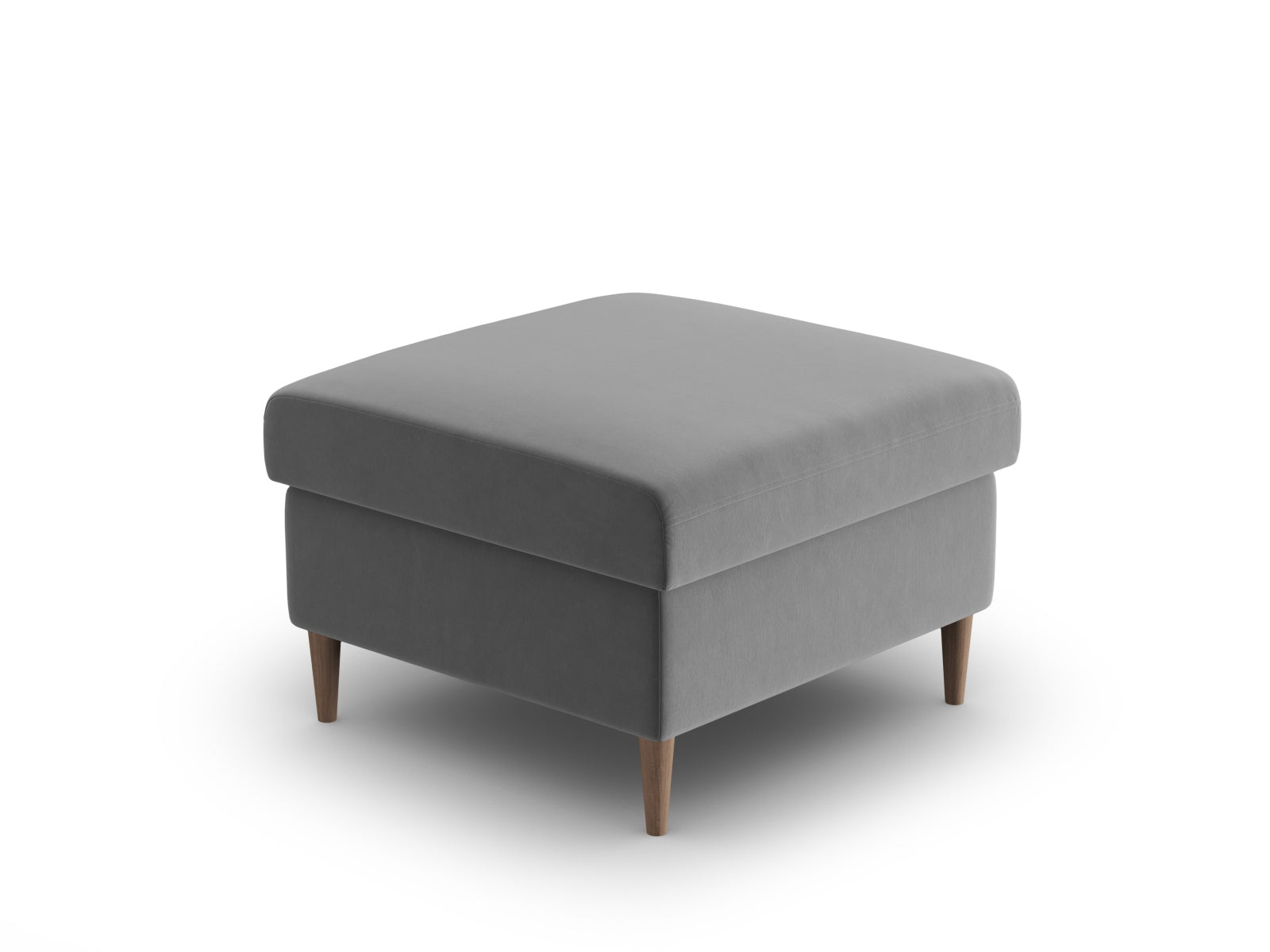 Moderner Kyoto Pouf mit 70 cm Durchmesser in zartem Hellgrau, ideal für gemütliche Akzente in jedem Wohnambiente.