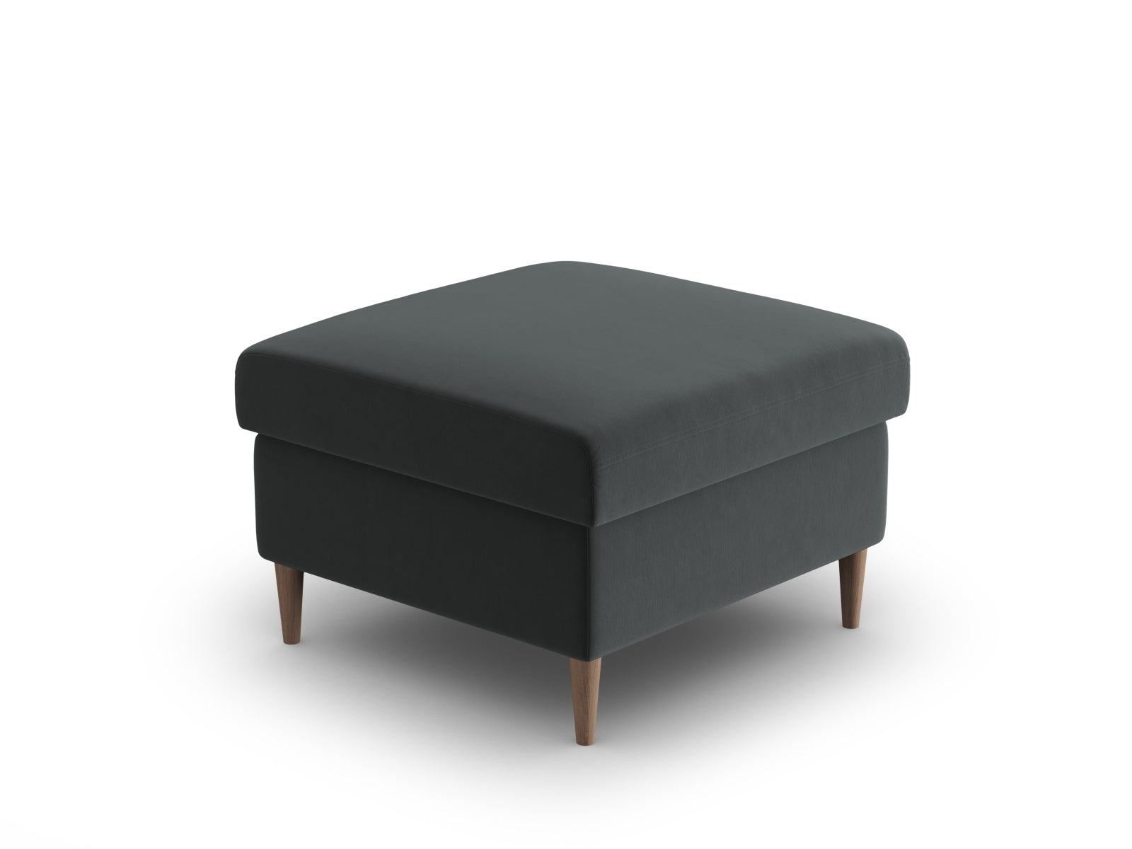 Moderner Kyoto Pouf mit 70 cm Durchmesser in edlem Dunkelgrau, ideal für gemütliche Sitzgelegenheiten und stilvolle Wohnakzente.