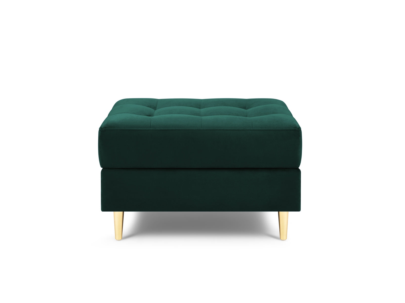 Moderner 1-Sitzer Pouf Aspen in ansprechendem Petrol, perfekt für gemütliche Ecken und stilvolle Akzente in Ihrem Zuhause.