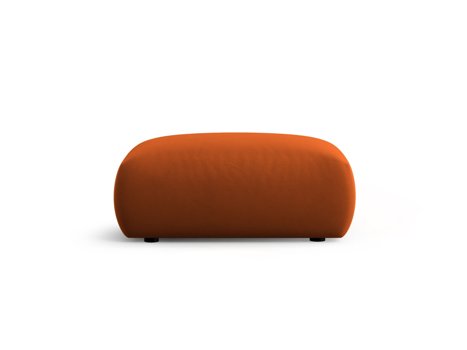 Eleganter 1-Sitzer Pouf Matera in warmem Terracotta, ideal für stilvolle Akzente in jedem Raum, präsentiert von Cosmopolitan Design.