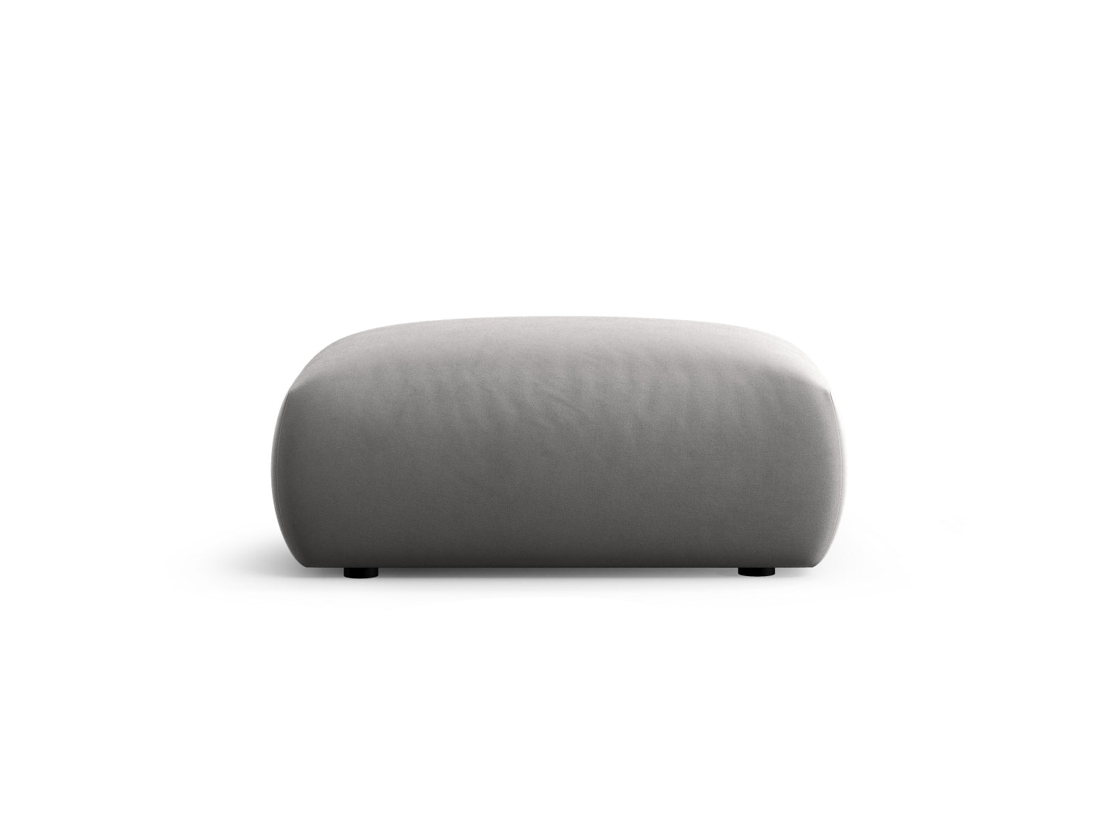 Stylischer 1-Sitzer Pouf Matera in elegantem Grau, ideal für moderne Wohnräume. Hochwertiges Design von Cosmopolitan Design.