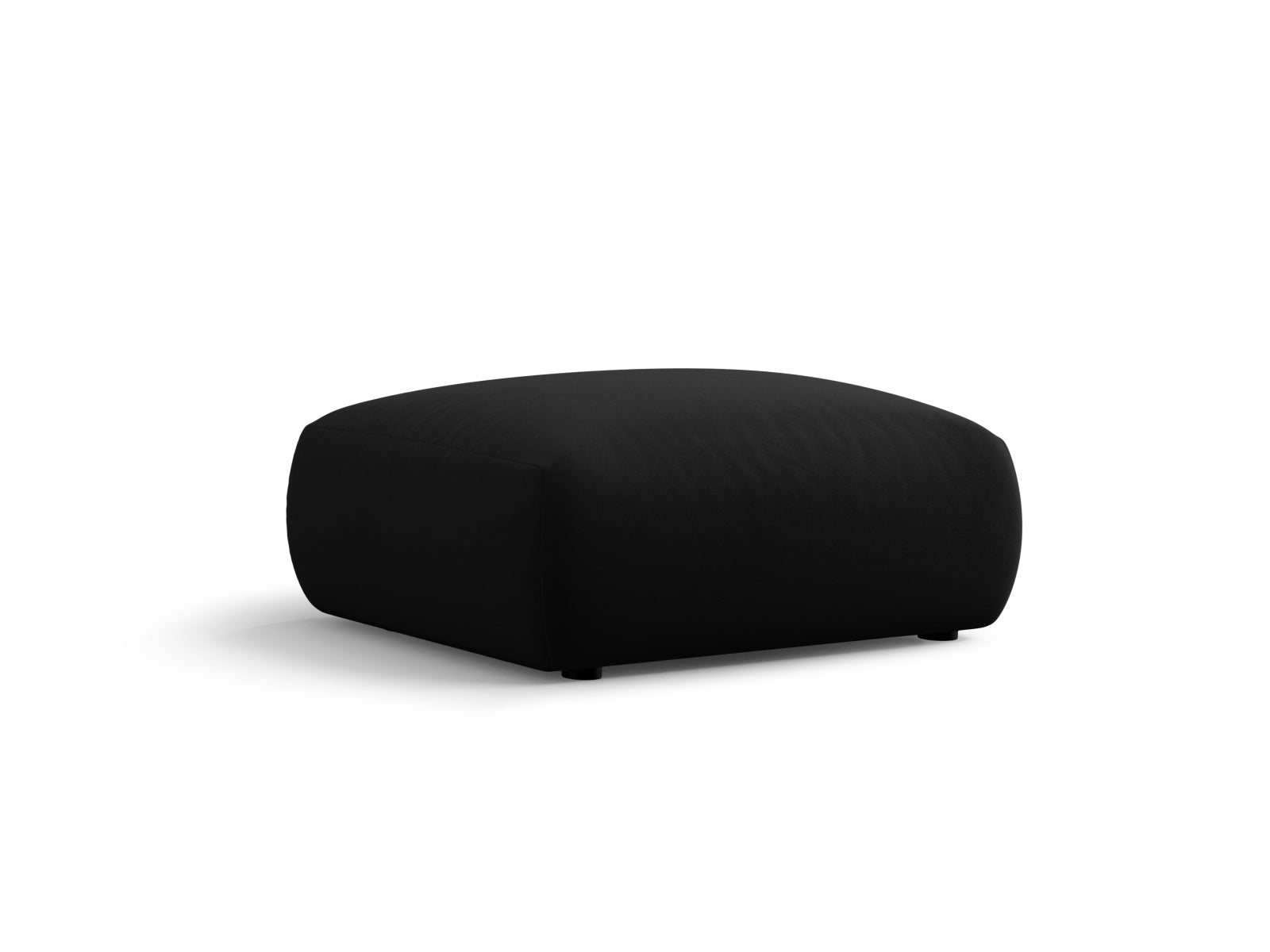 1-Sitzer Pouf Matera in Black-Salvador präsentiert im Onlineshop von KAQTU Design AG. Pouf ist von Cosmopolitan Design