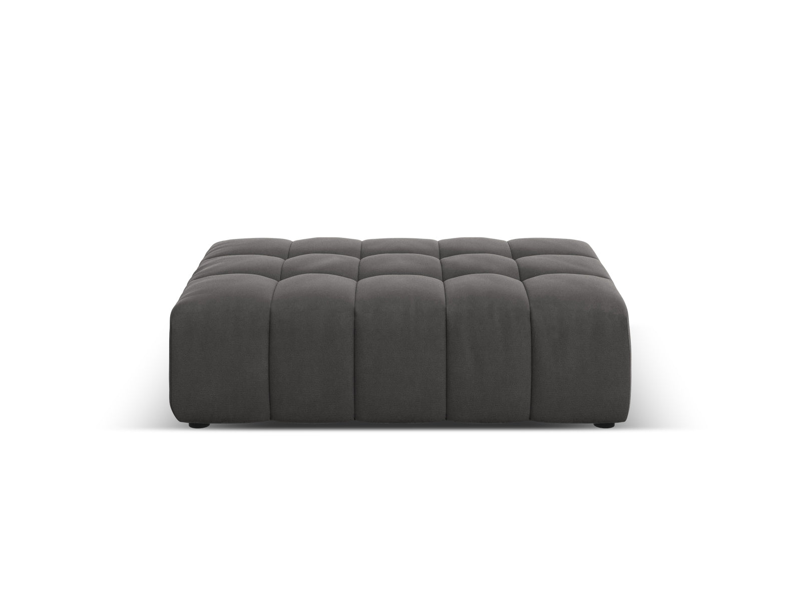 Chicago Velour Pouf 1 Sitz 80cm in Grey-Bluvel präsentiert im Onlineshop von KAQTU Design AG. Pouf ist von Cosmopolitan Design