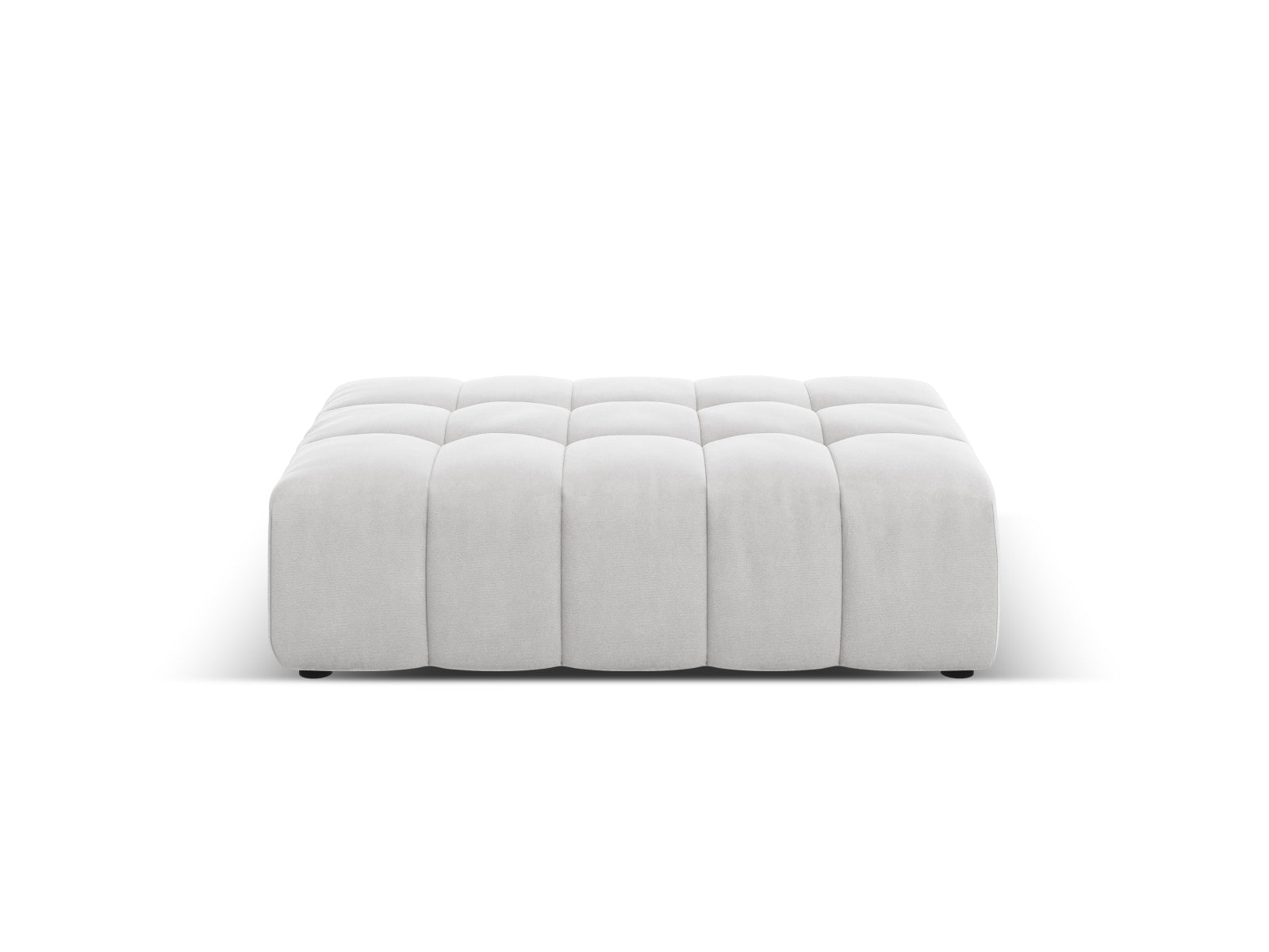 Chicago Velour Pouf 1 Sitz 80cm in Silver präsentiert im Onlineshop von KAQTU Design AG. Pouf ist von Cosmopolitan Design