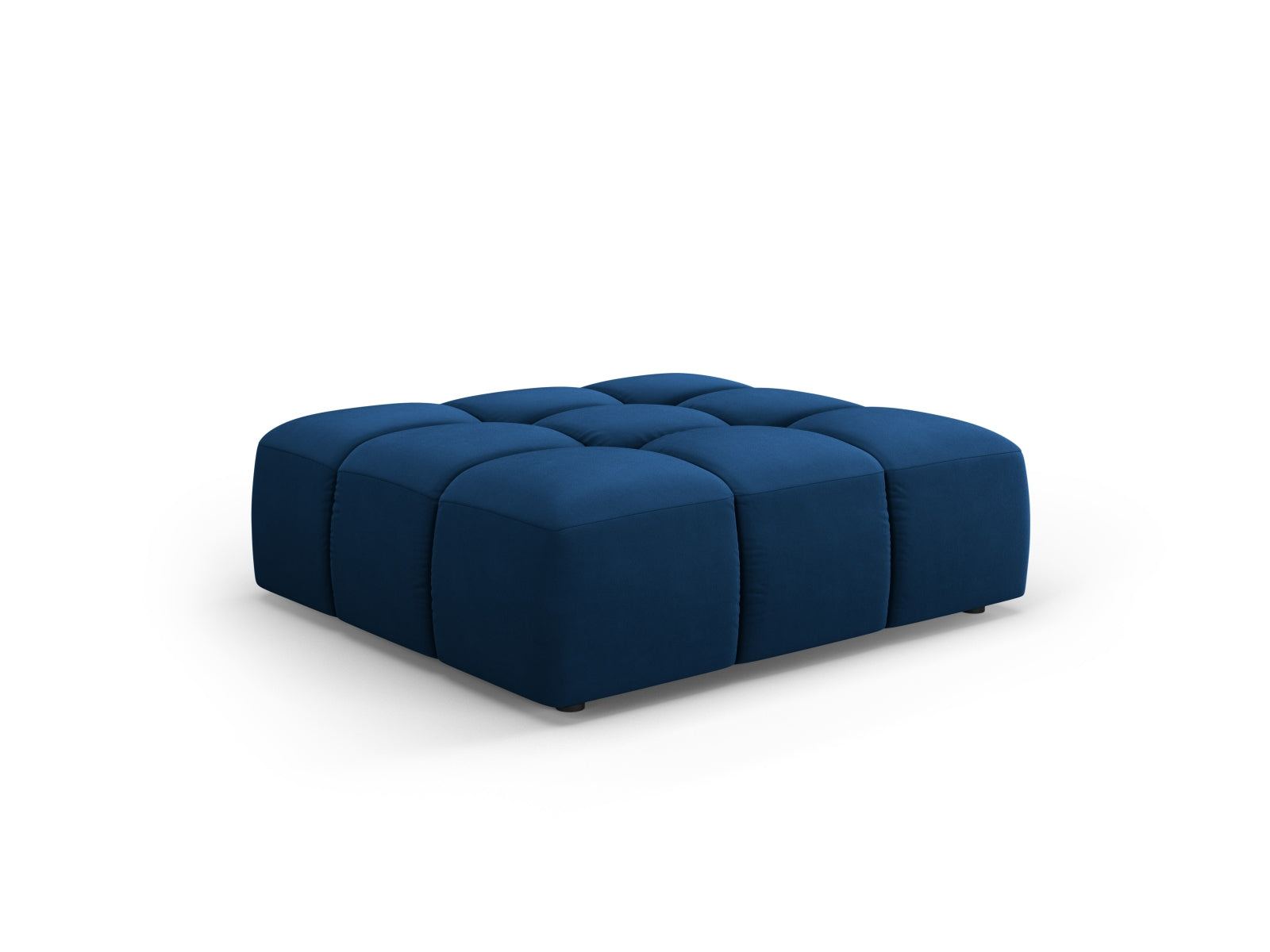 1-Sitzer Pouf Moritz in Royal Blue-Bluvel präsentiert im Onlineshop von KAQTU Design AG. Pouf ist von Cosmopolitan Design