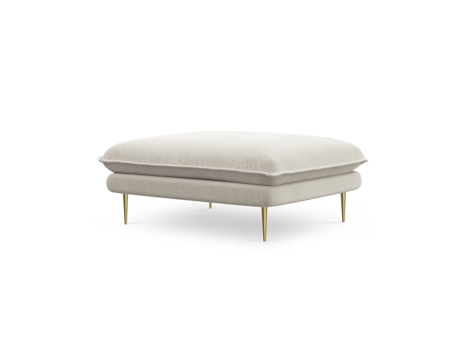 Vienna Pouf 1 Sitz 80cm in Light Beige/Gold-Positano präsentiert im Onlineshop von KAQTU Design AG. Pouf ist von Cosmopolitan Design