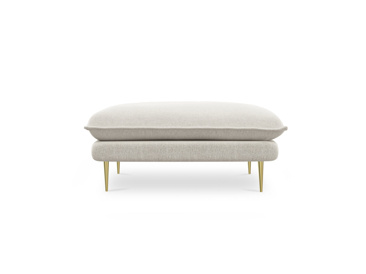 Vienna Pouf 1 Sitz 80cm in Light Beige/Gold-Positano präsentiert im Onlineshop von KAQTU Design AG. Pouf ist von Cosmopolitan Design