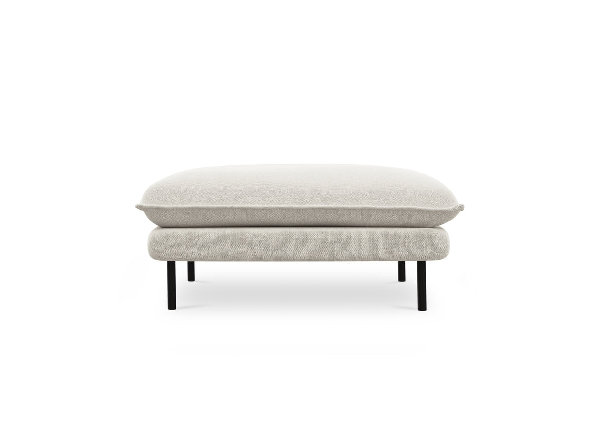 Vienna Pouf 1 Sitz 80cm in Light Beige/Schwarz-Positano präsentiert im Onlineshop von KAQTU Design AG. Pouf ist von Cosmopolitan Design