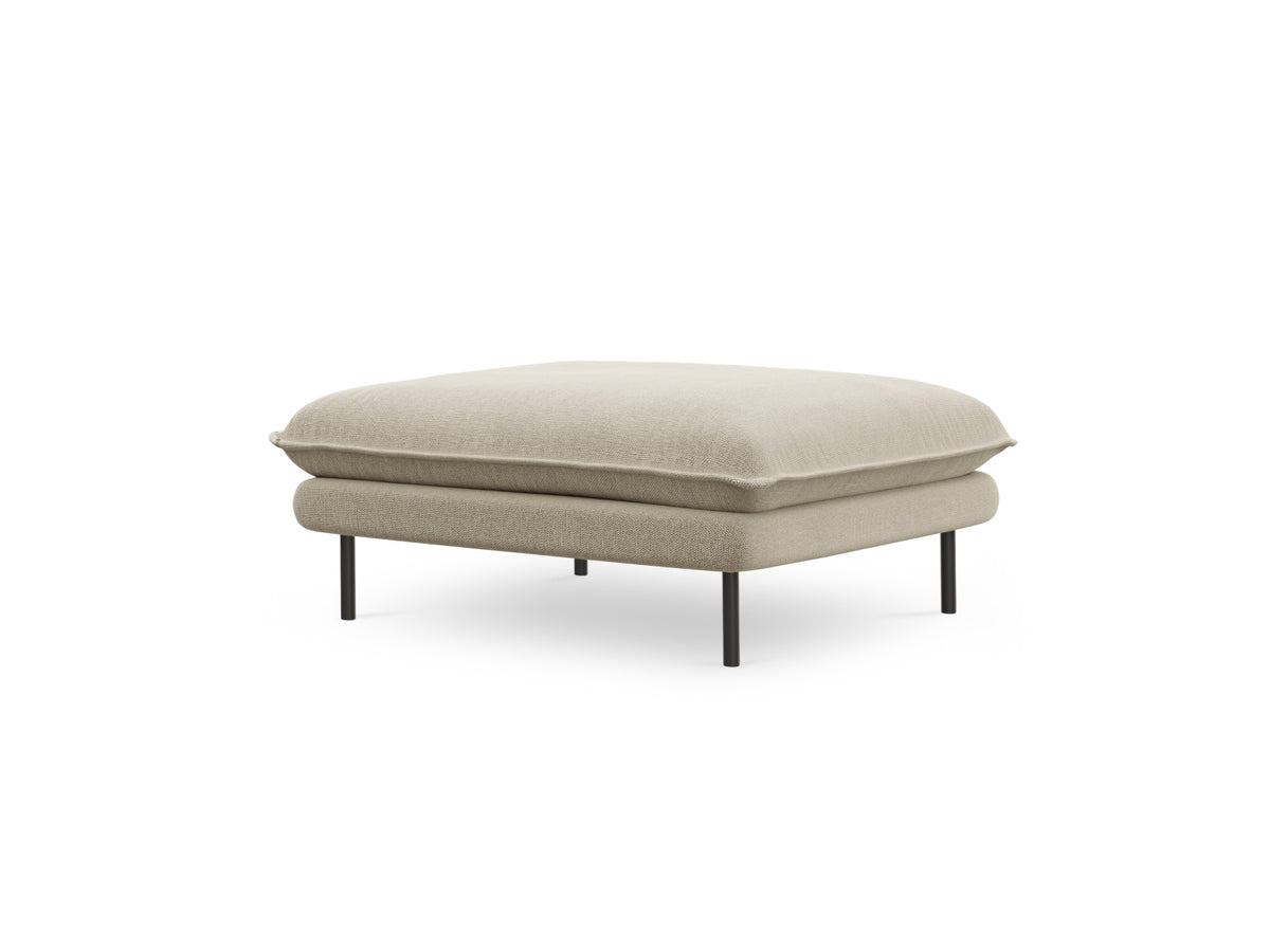 Vienna Pouf 1 Sitz 80cm in Beige/Schwarz-Positano präsentiert im Onlineshop von KAQTU Design AG. Pouf ist von Cosmopolitan Design