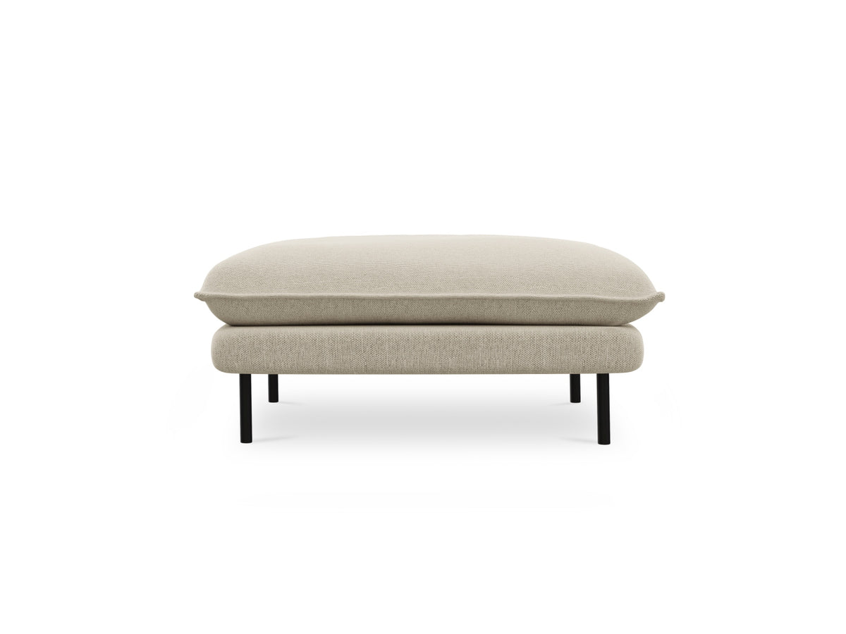 Vienna Pouf 1 Sitz 80cm in Beige/Schwarz-Positano präsentiert im Onlineshop von KAQTU Design AG. Pouf ist von Cosmopolitan Design